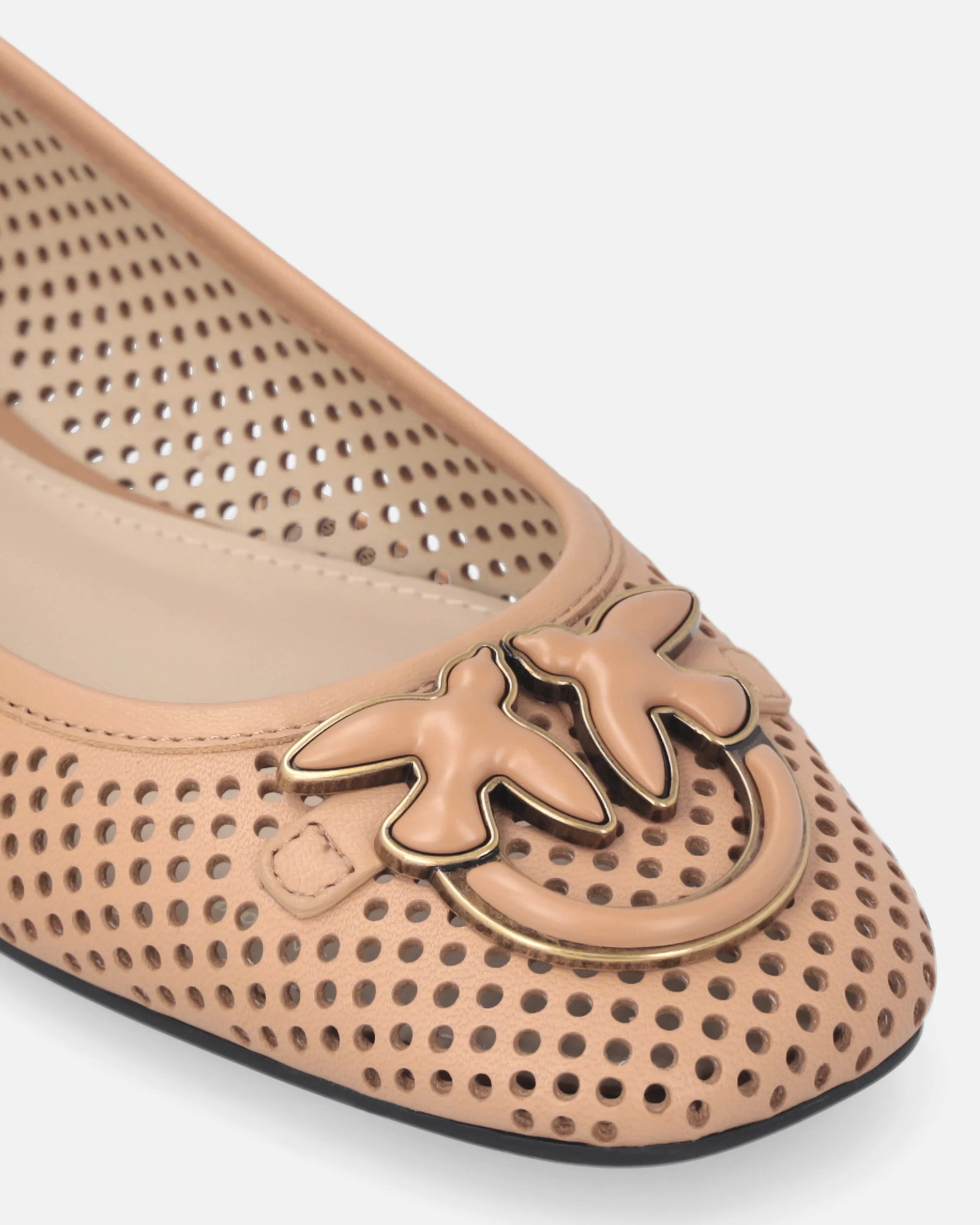 Perforated ballerinas with Love Birds logo - Image 4
