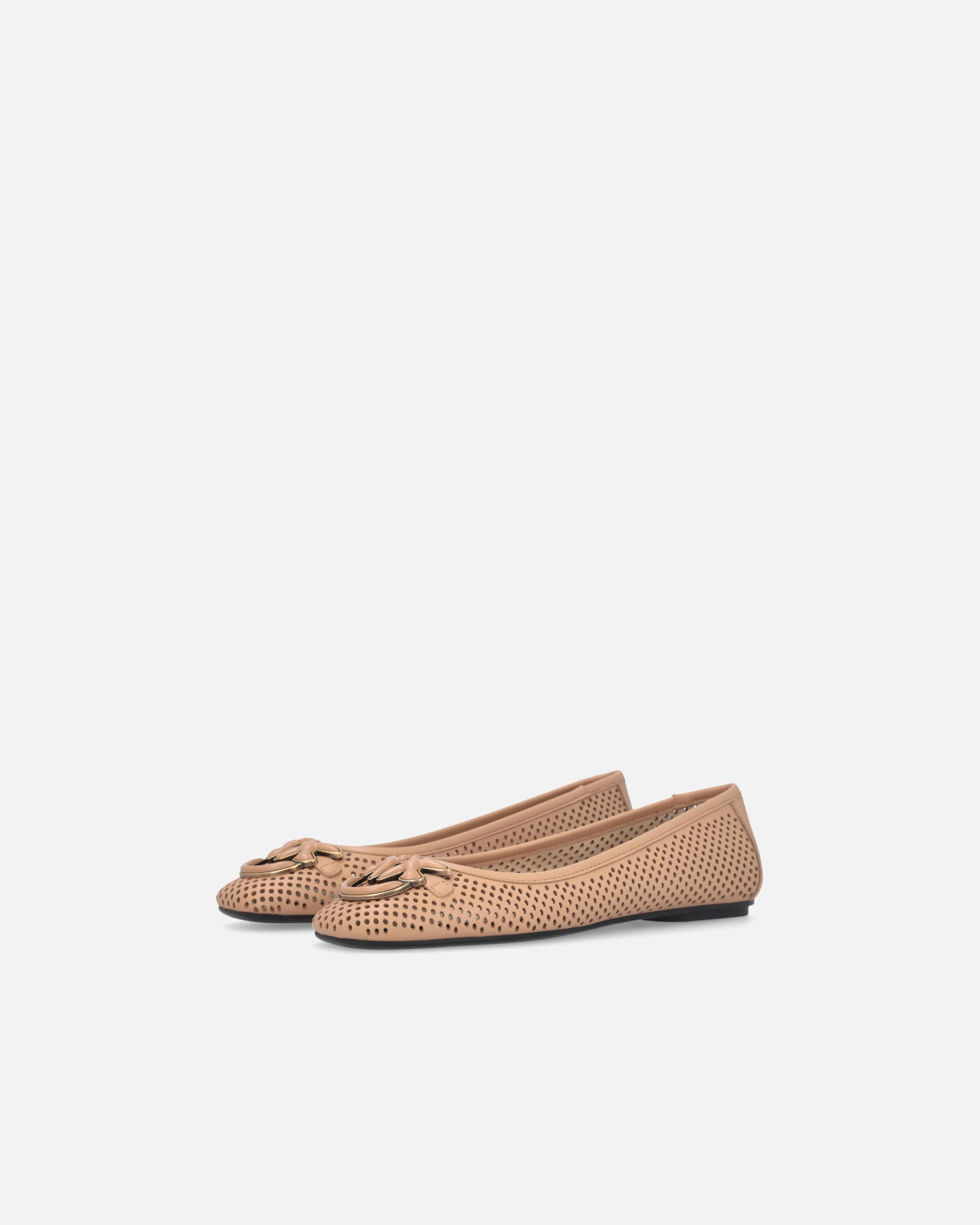 Perforated ballerinas with Love Birds logo - Image 6