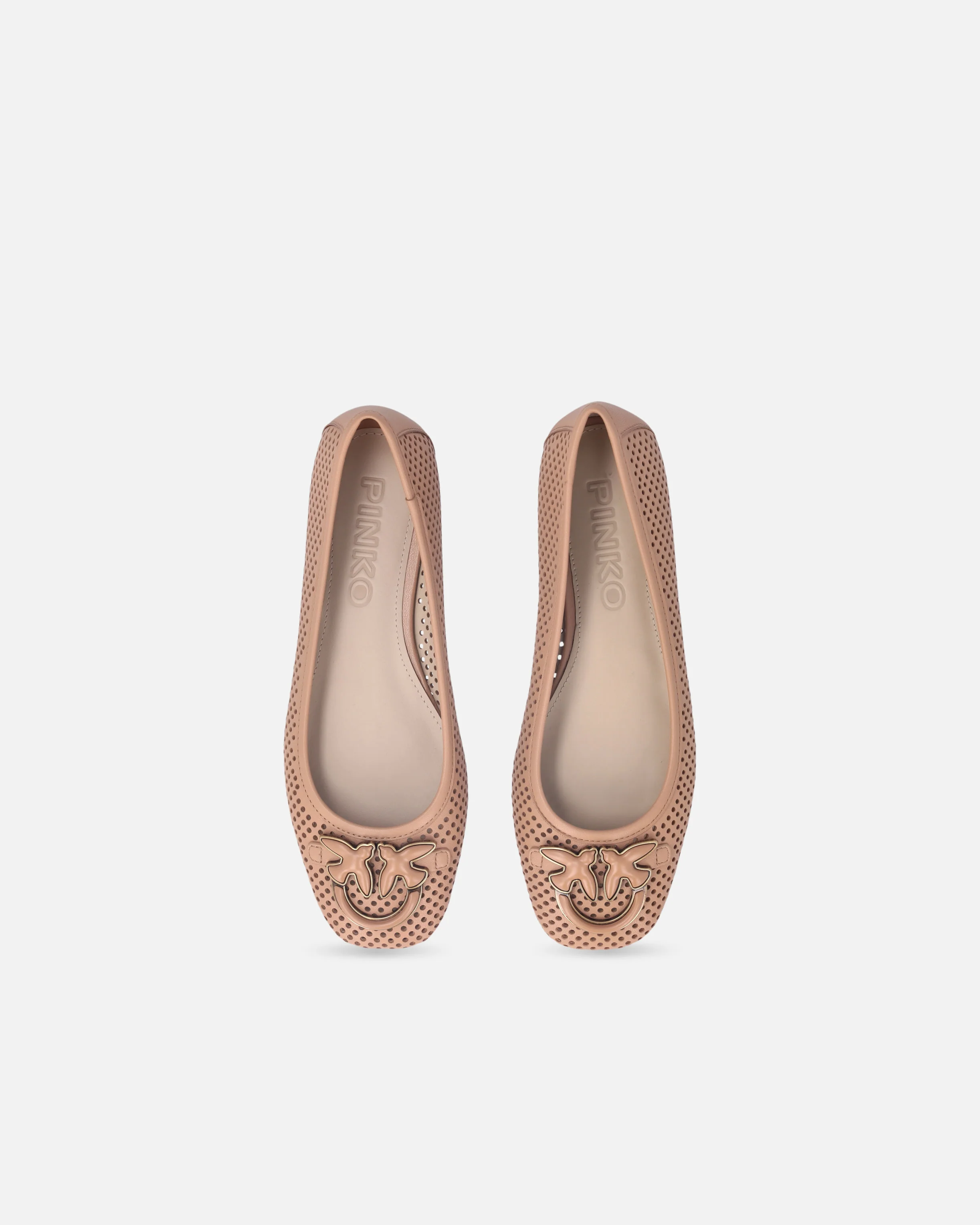 Perforated ballerinas with Love Birds logo - Image 9