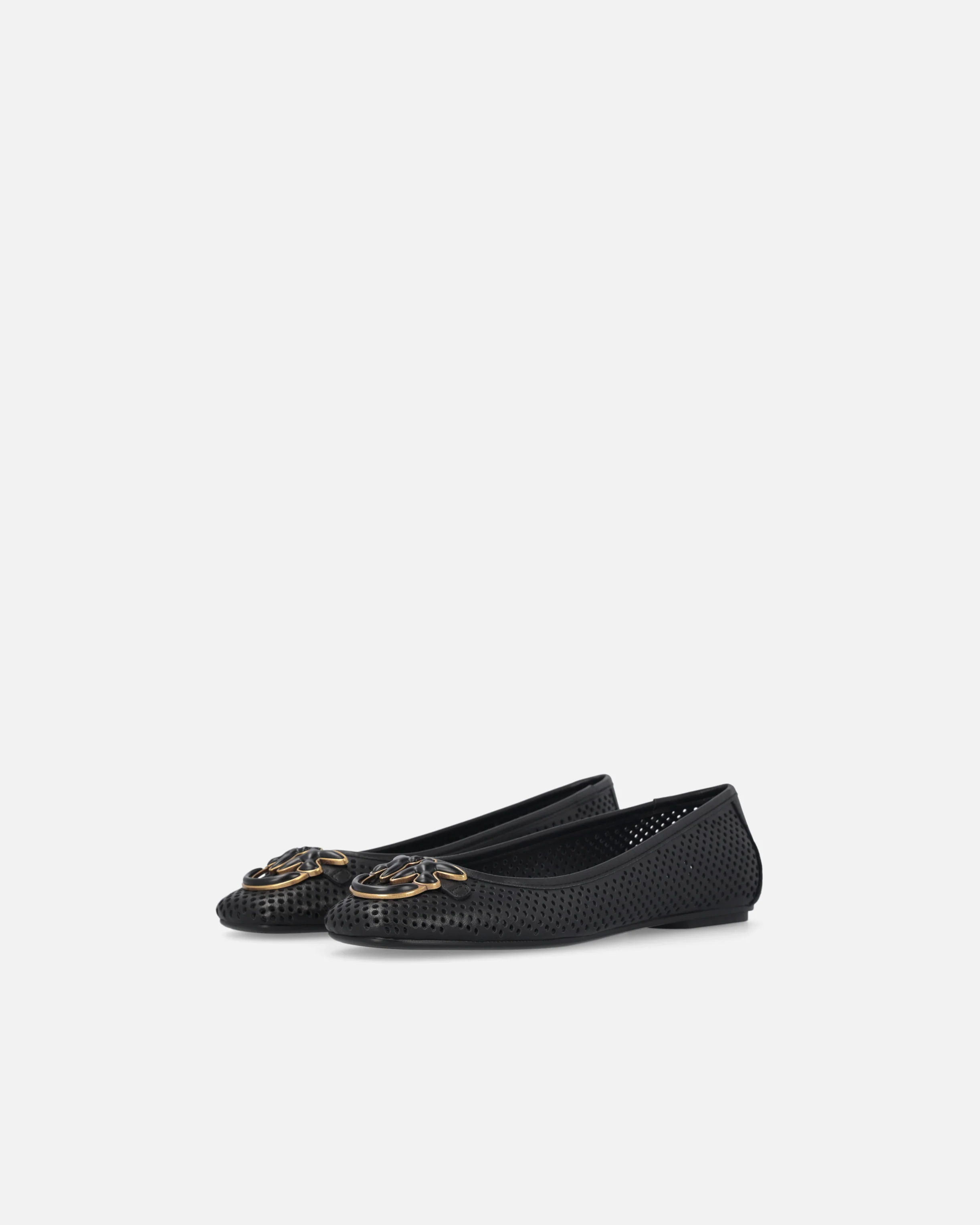 Perforated ballerinas with Love Birds logo - Image 6