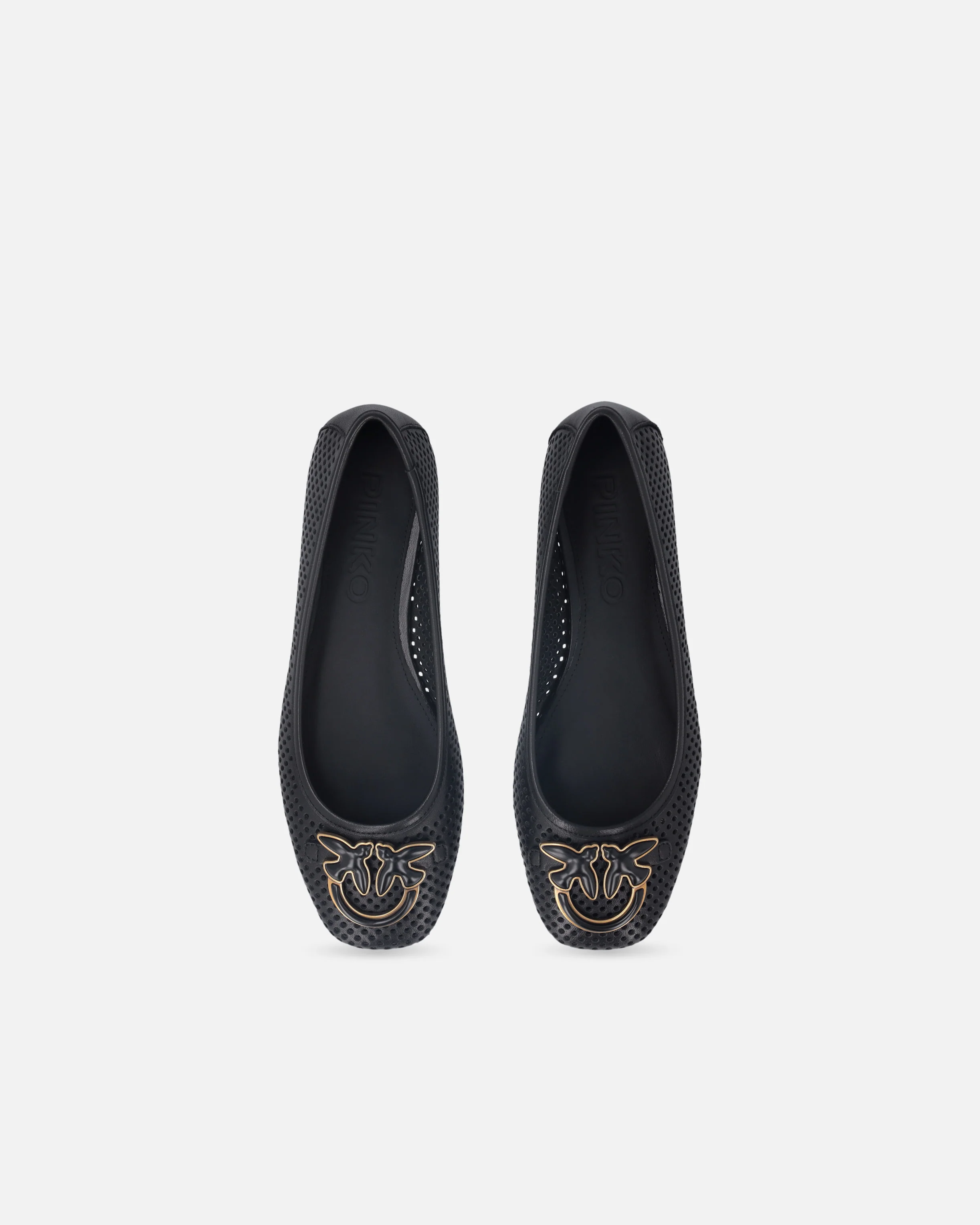 Perforated ballerinas with Love Birds logo - Image 9