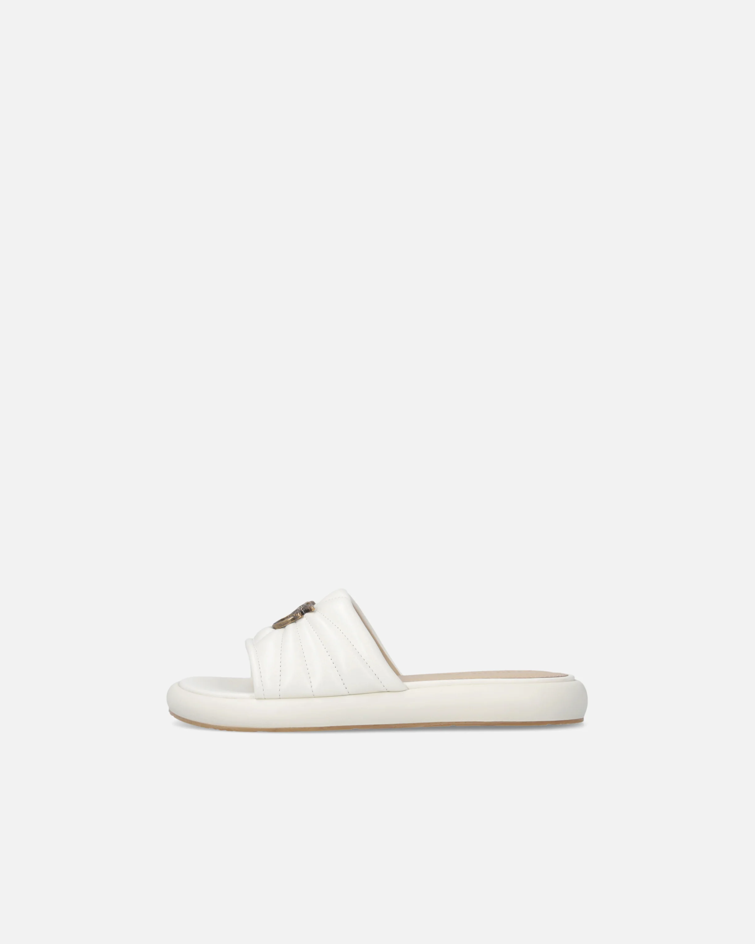 Perforated nappa leather slip-on sandals with Love Birds logo - Image 5