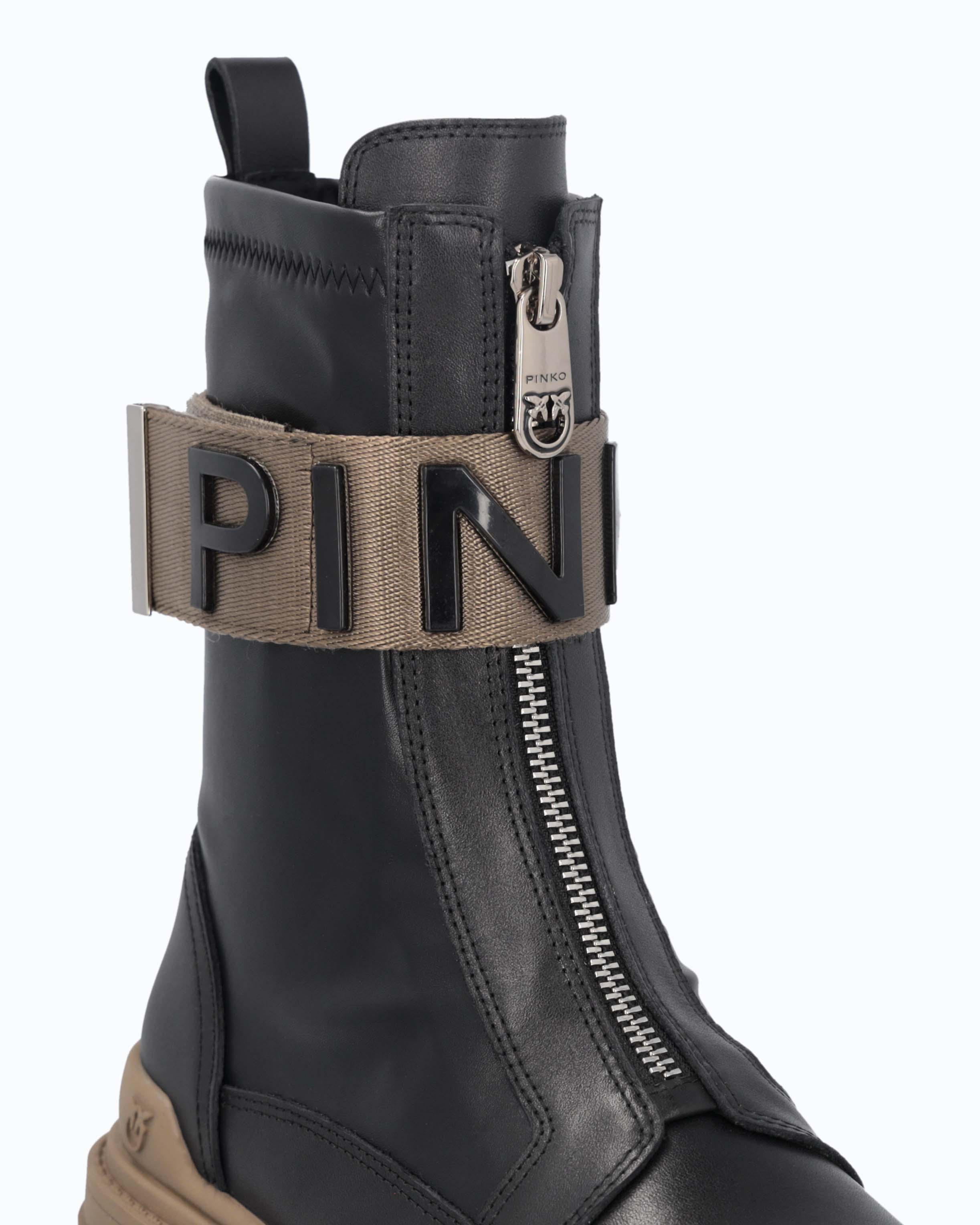 Platform boots with PINKO lettering logo - Image 4