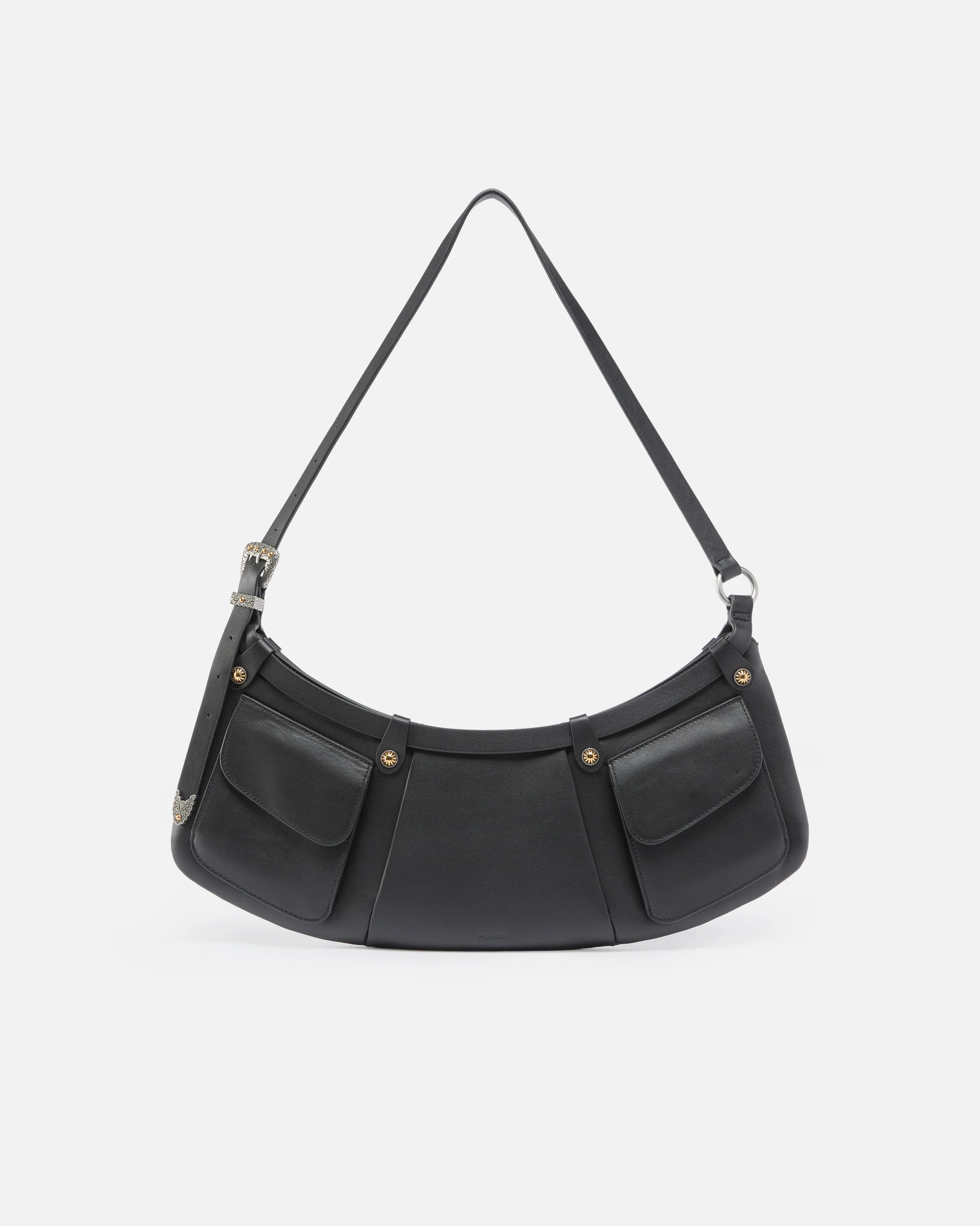 Pocket Body Bag large shoulder bag in leather with pockets