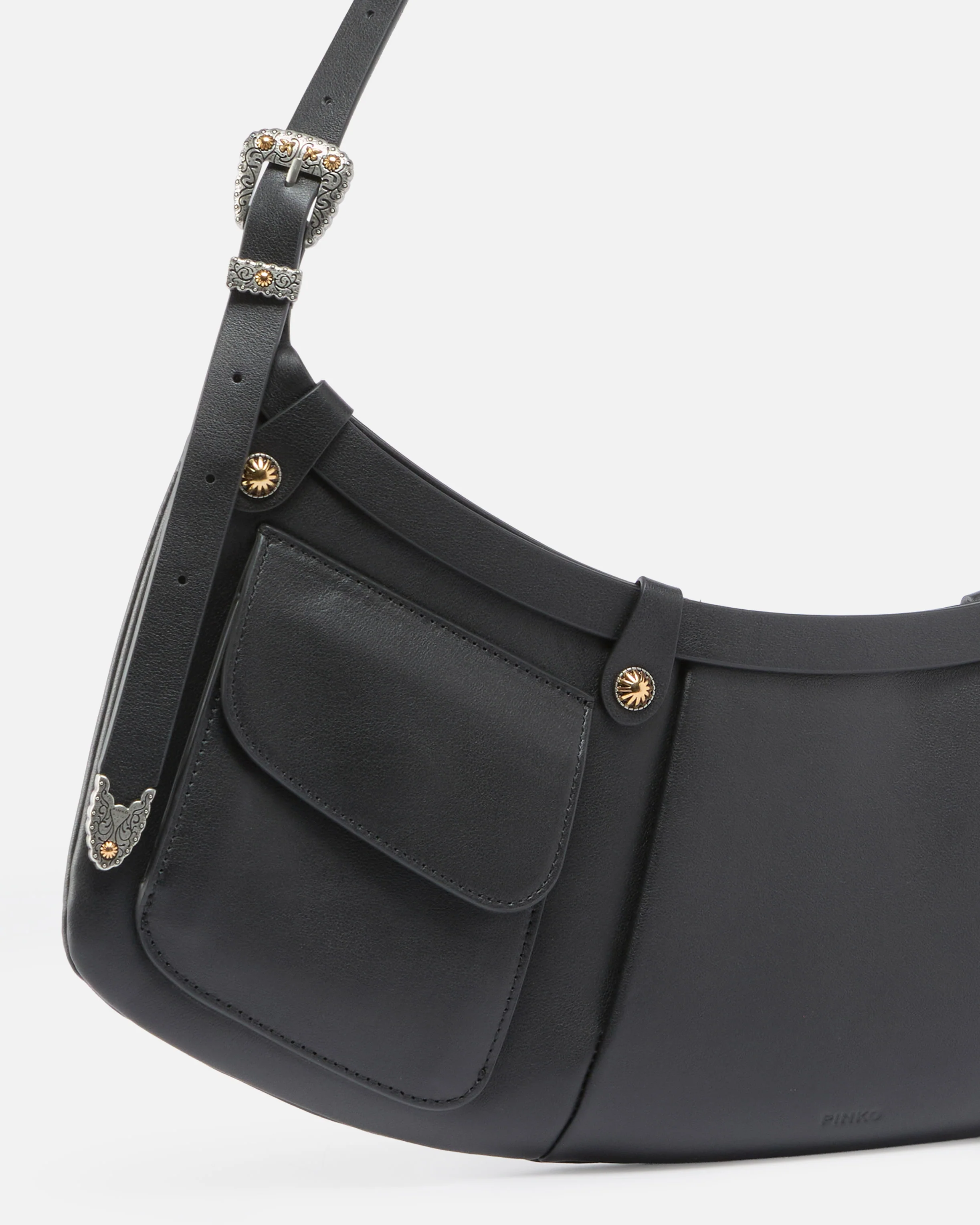 Pocket Body Bag large shoulder bag in leather with pockets - Image 3