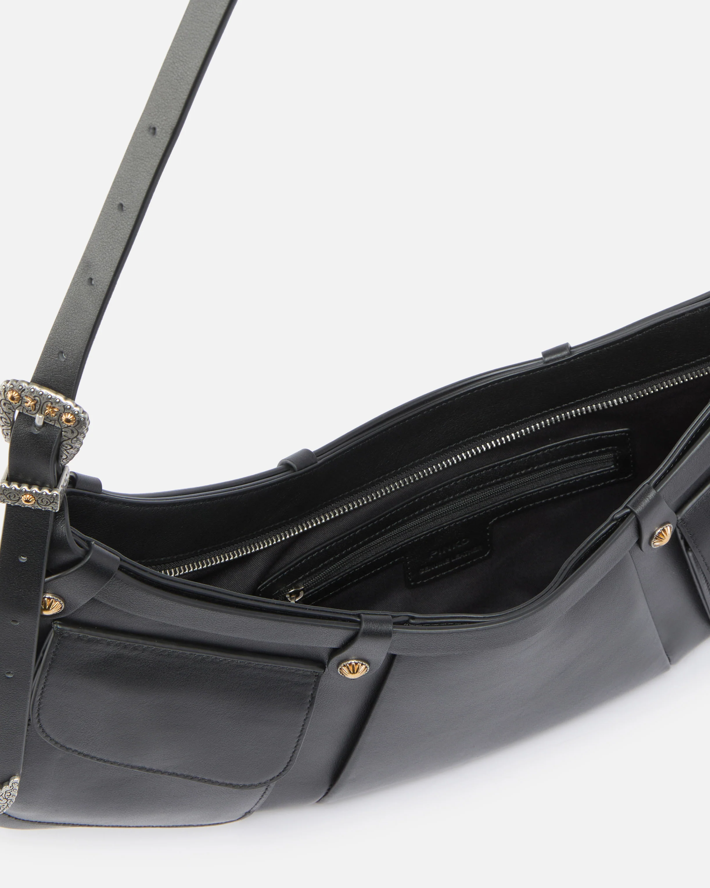 Pocket Body Bag large shoulder bag in leather with pockets - Image 4
