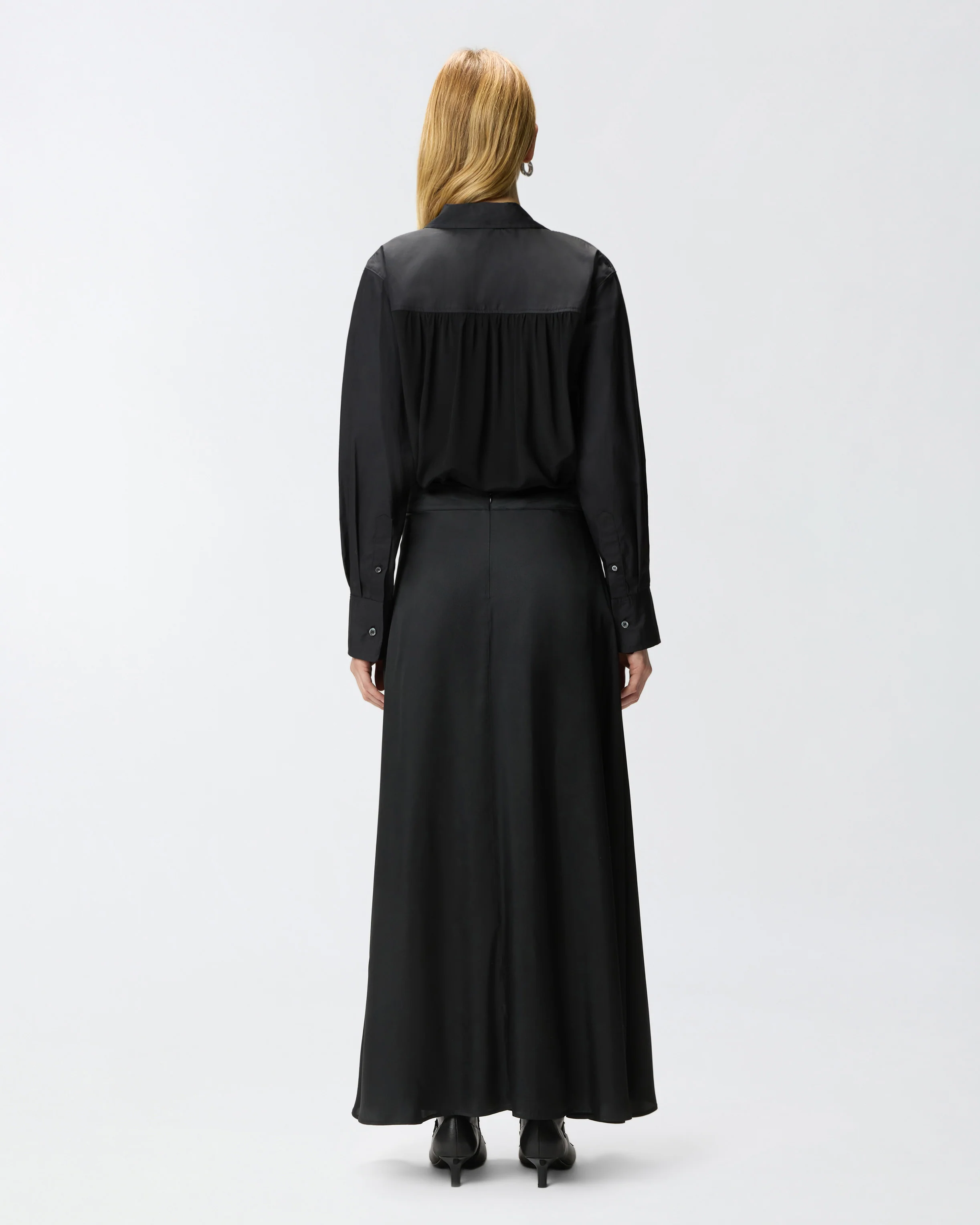 Poplin and crêpe shirt - Image 3