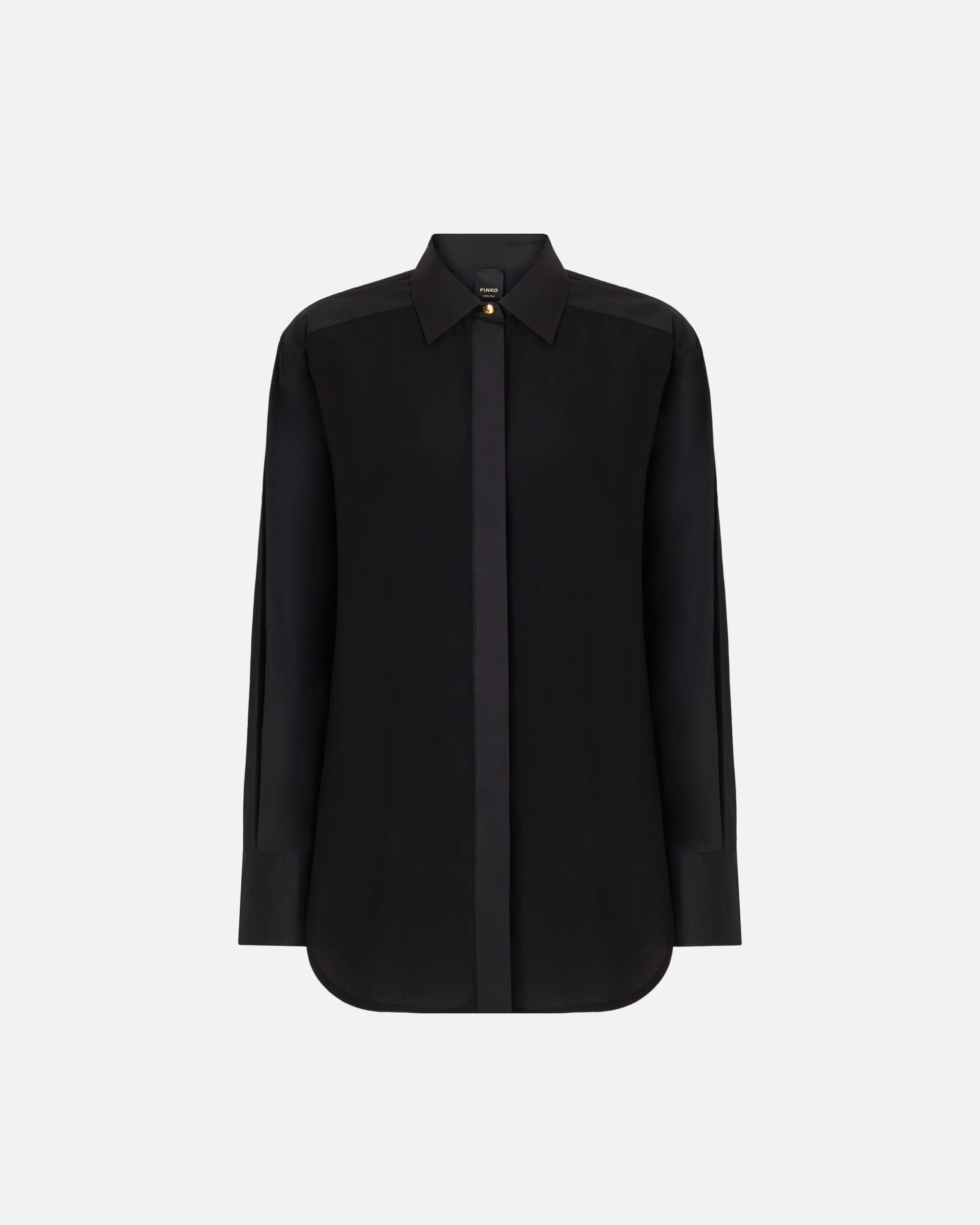 Poplin and crêpe shirt - Image 5