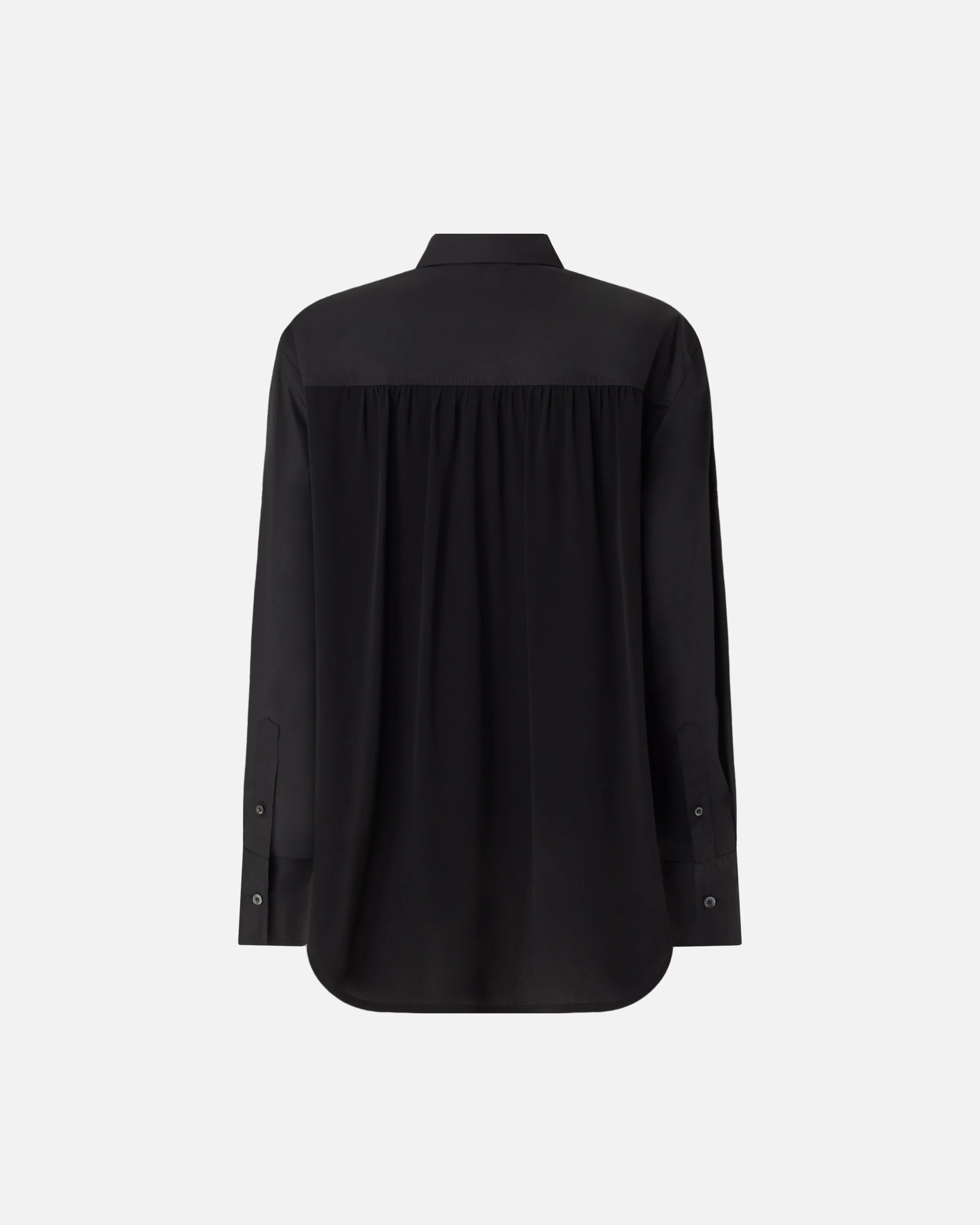 Poplin and crêpe shirt - Image 6