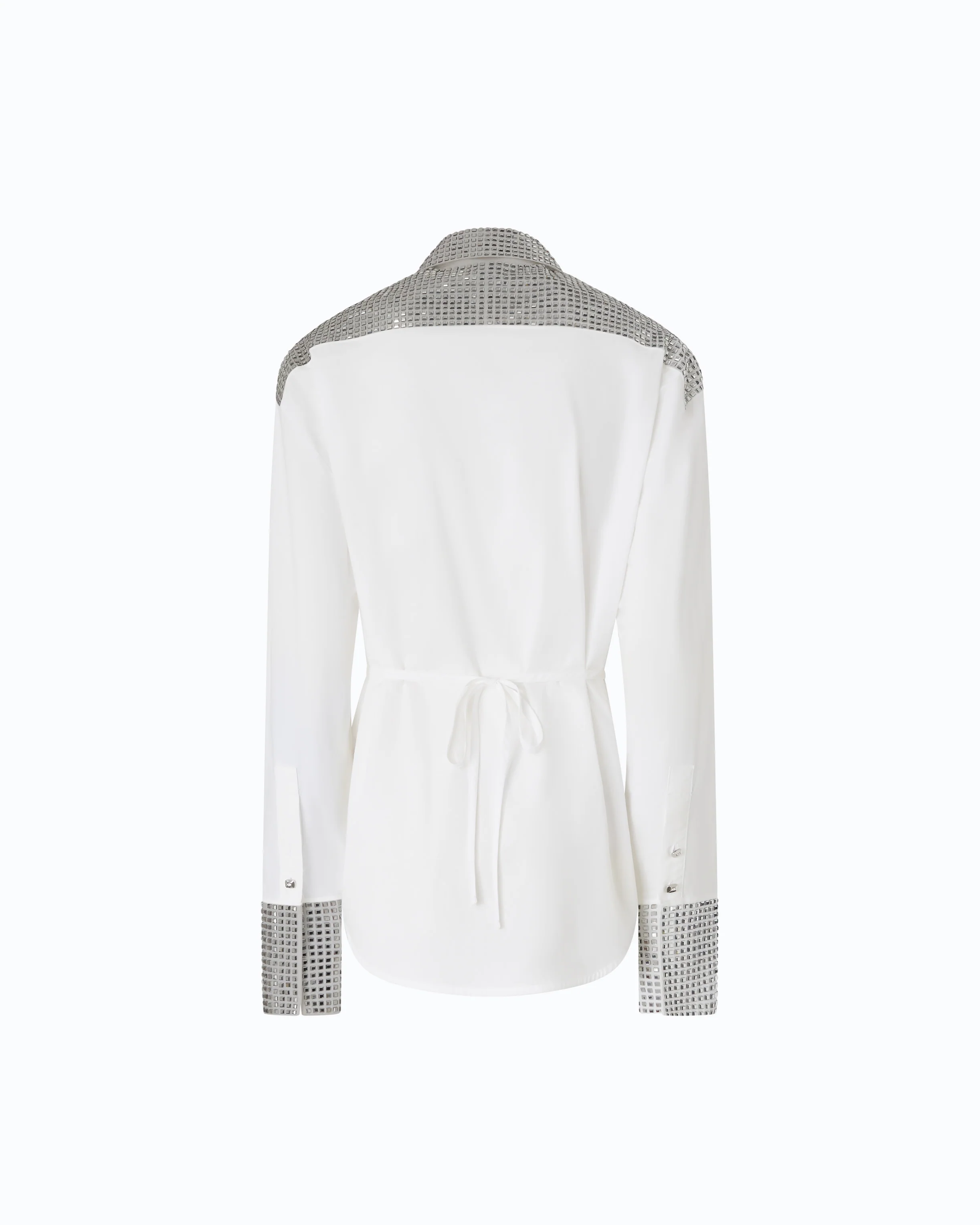 Poplin shirt with strass embellishments - Image 6