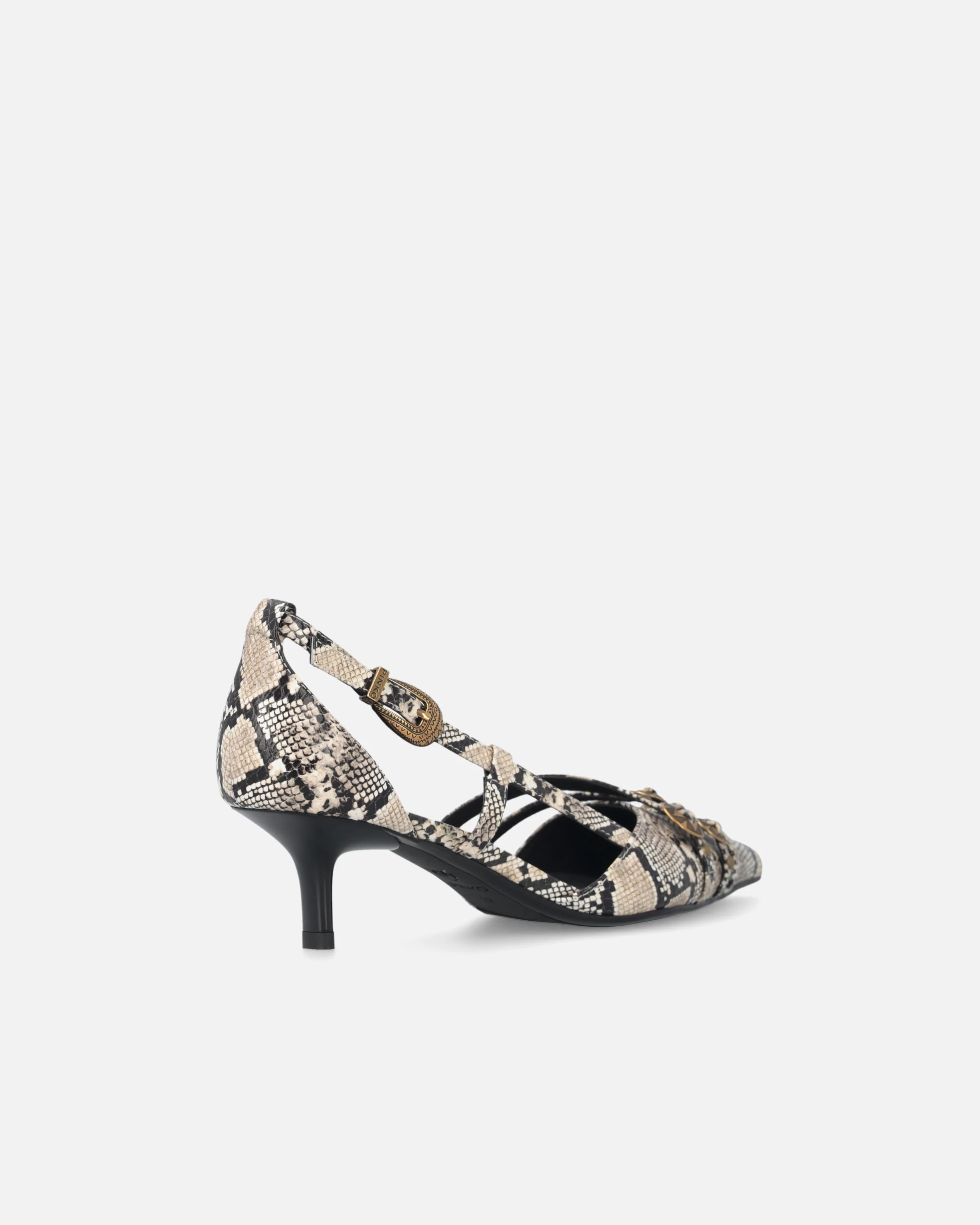 Pumps with python print and jewel studs - Image 3