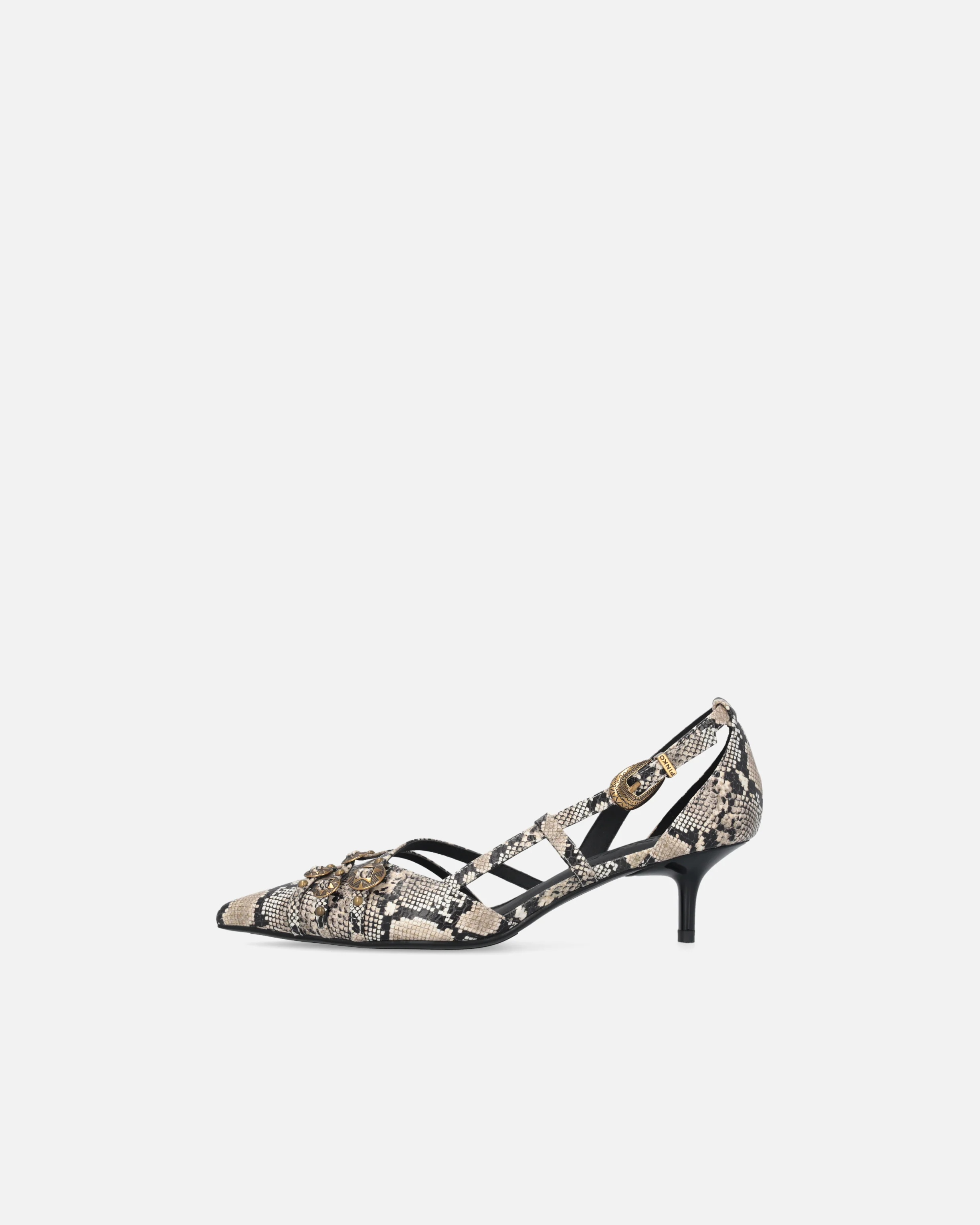 Pumps with python print and jewel studs - Image 5