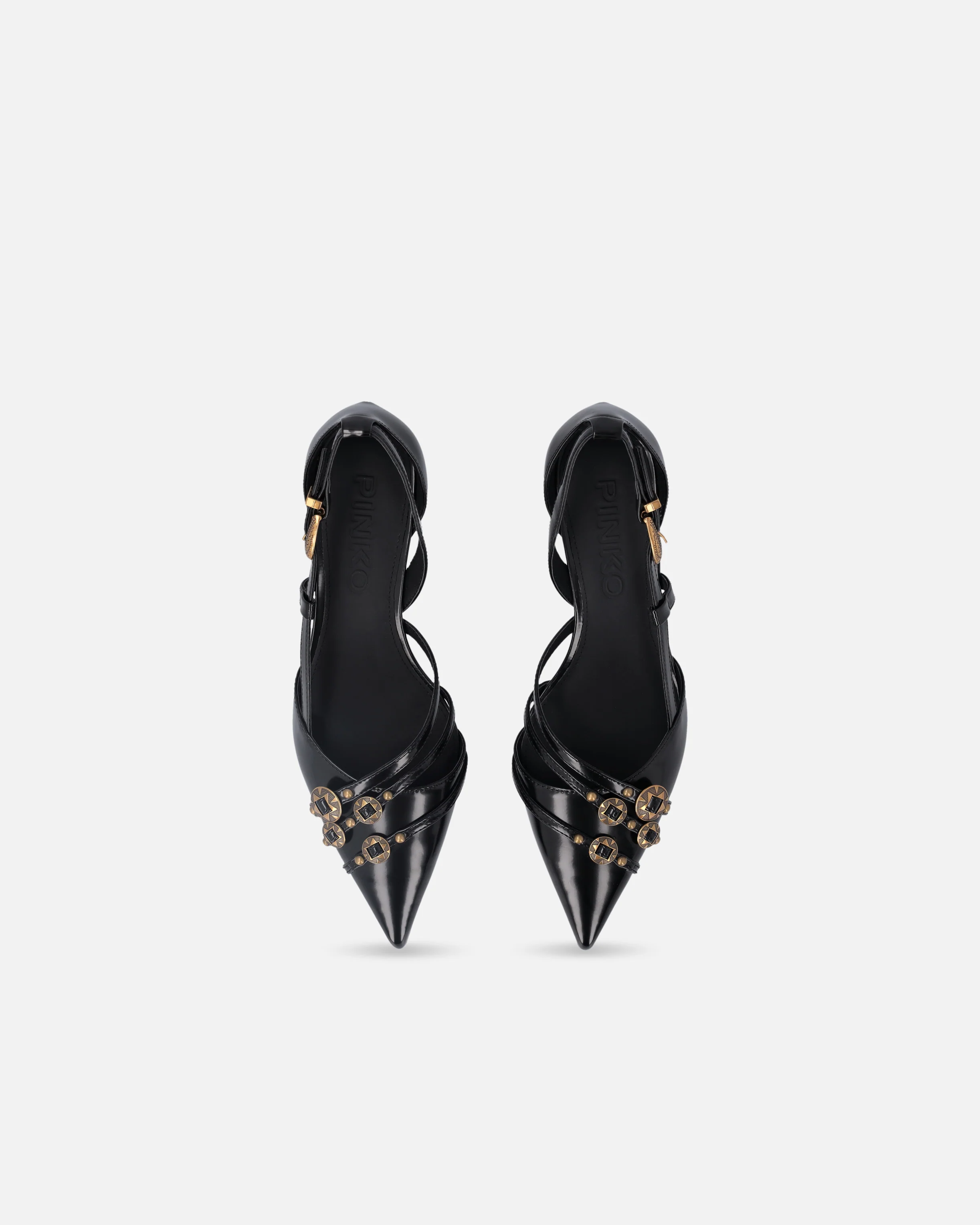 Pumps with straps and jewel studs - Image 9