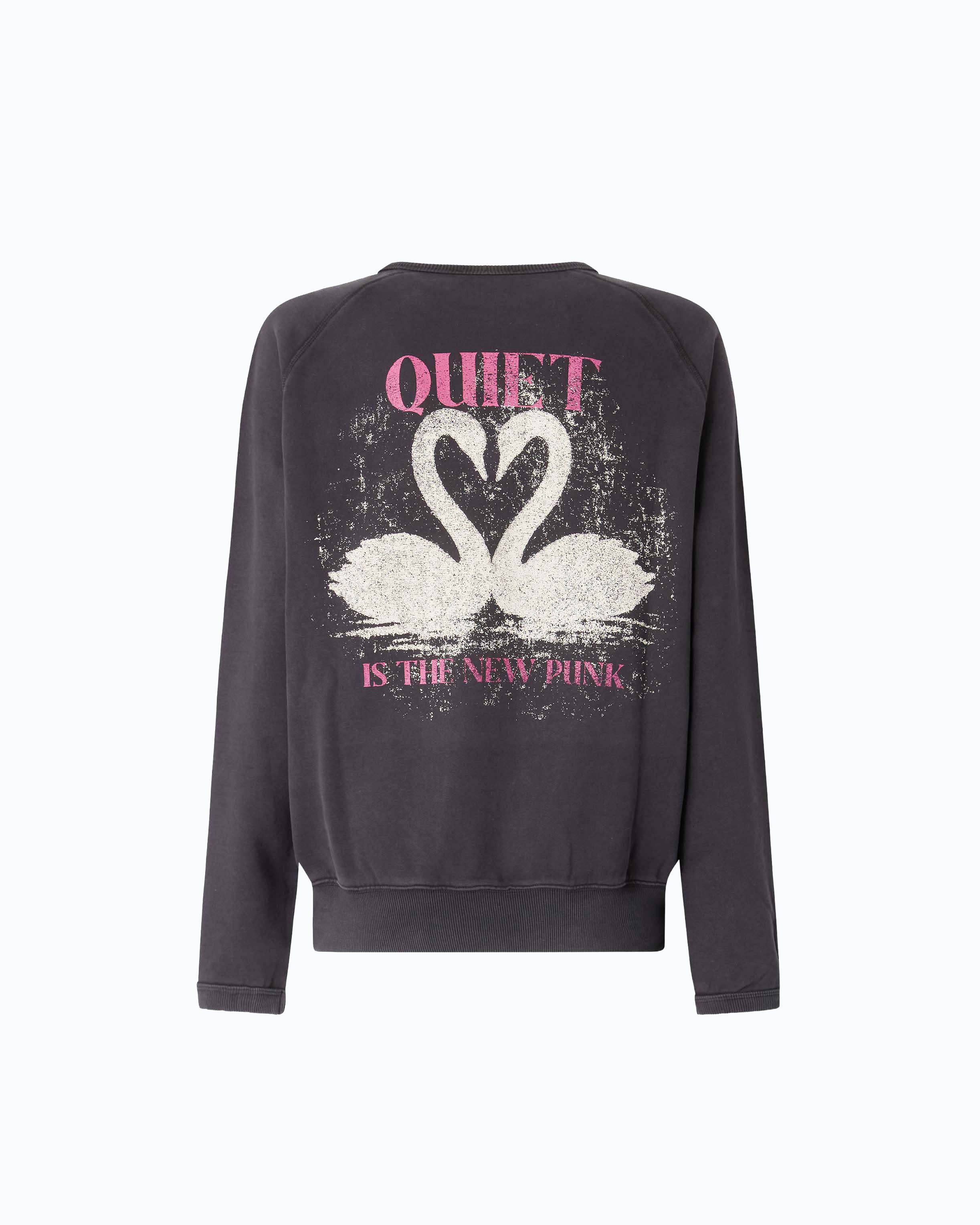 Quiet Is The New Punk swan-print sweatshirt - Image 6