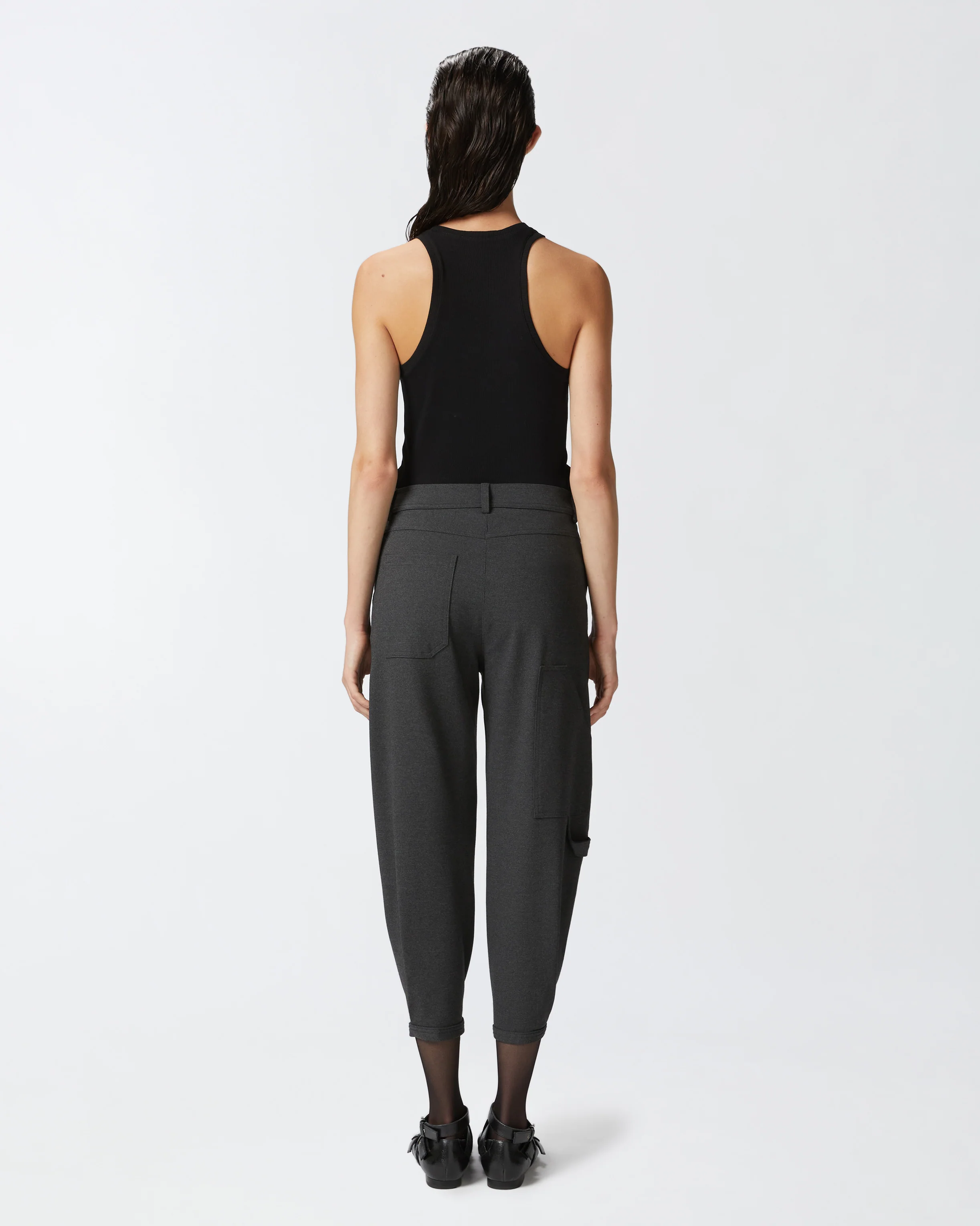 Ribbed camisole top with logo - Image 3