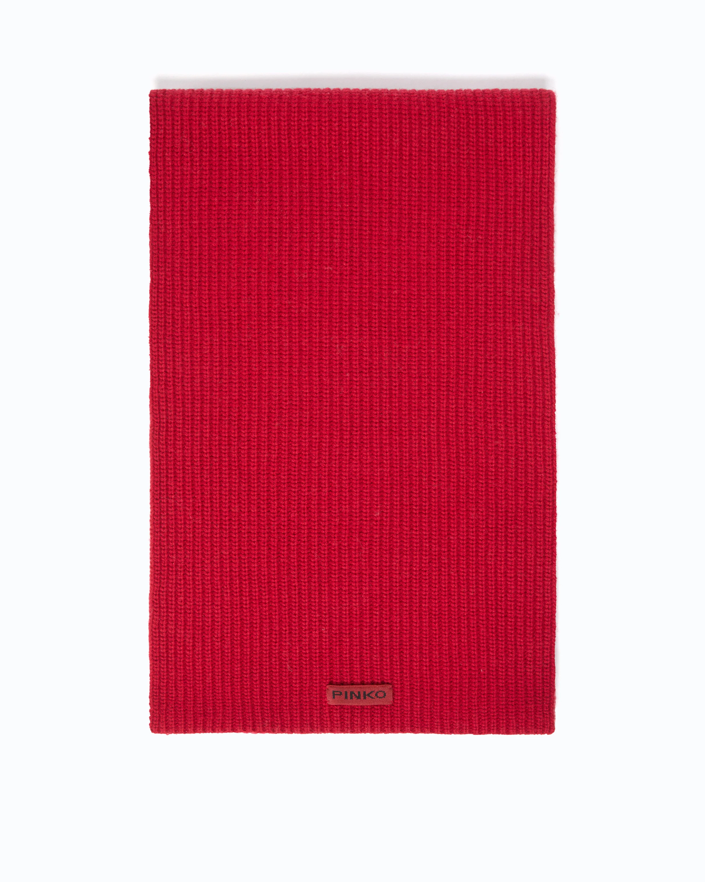 Ribbed cashmere- and wool-blend scarf