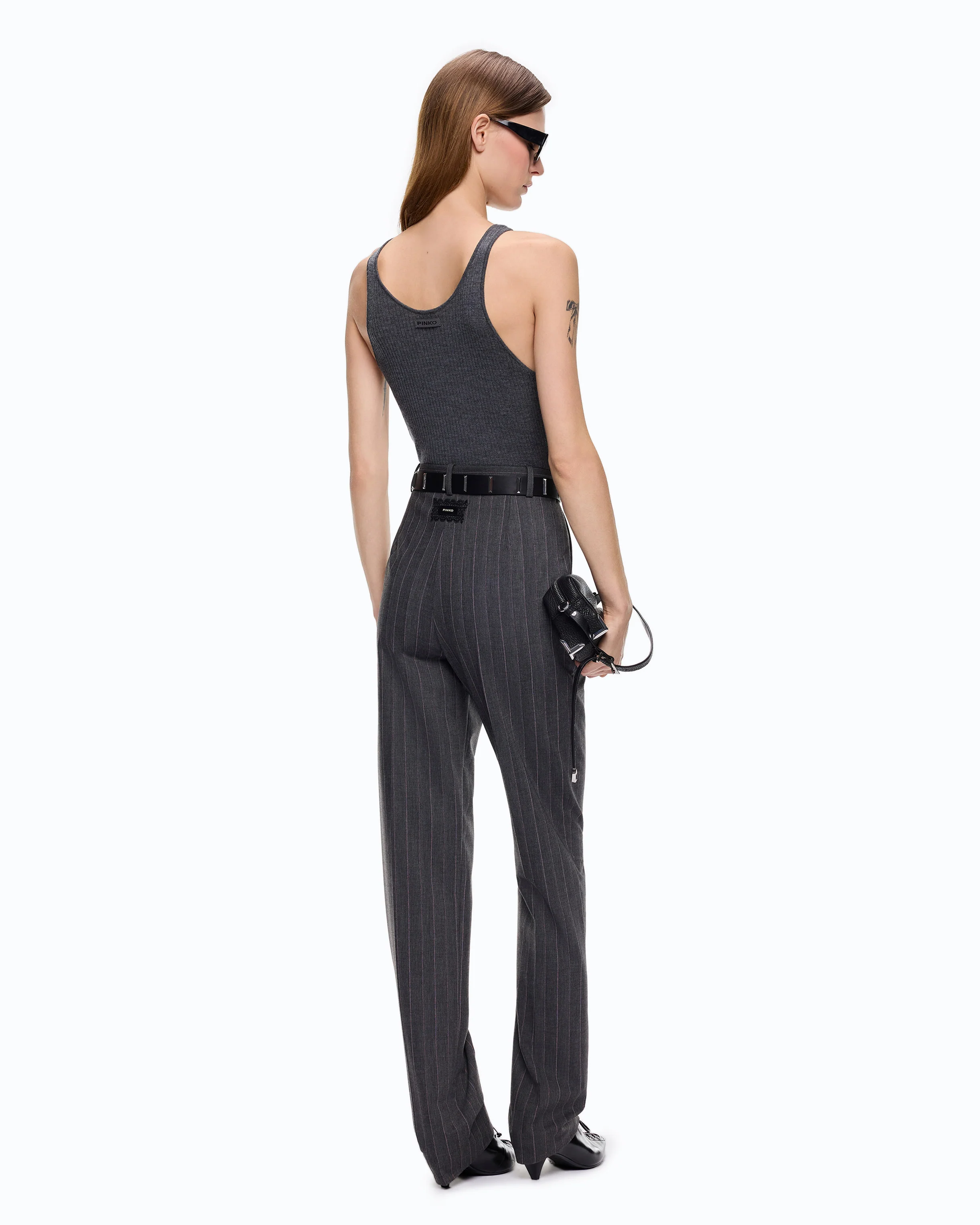 Ribbed merino wool vest top - Image 4