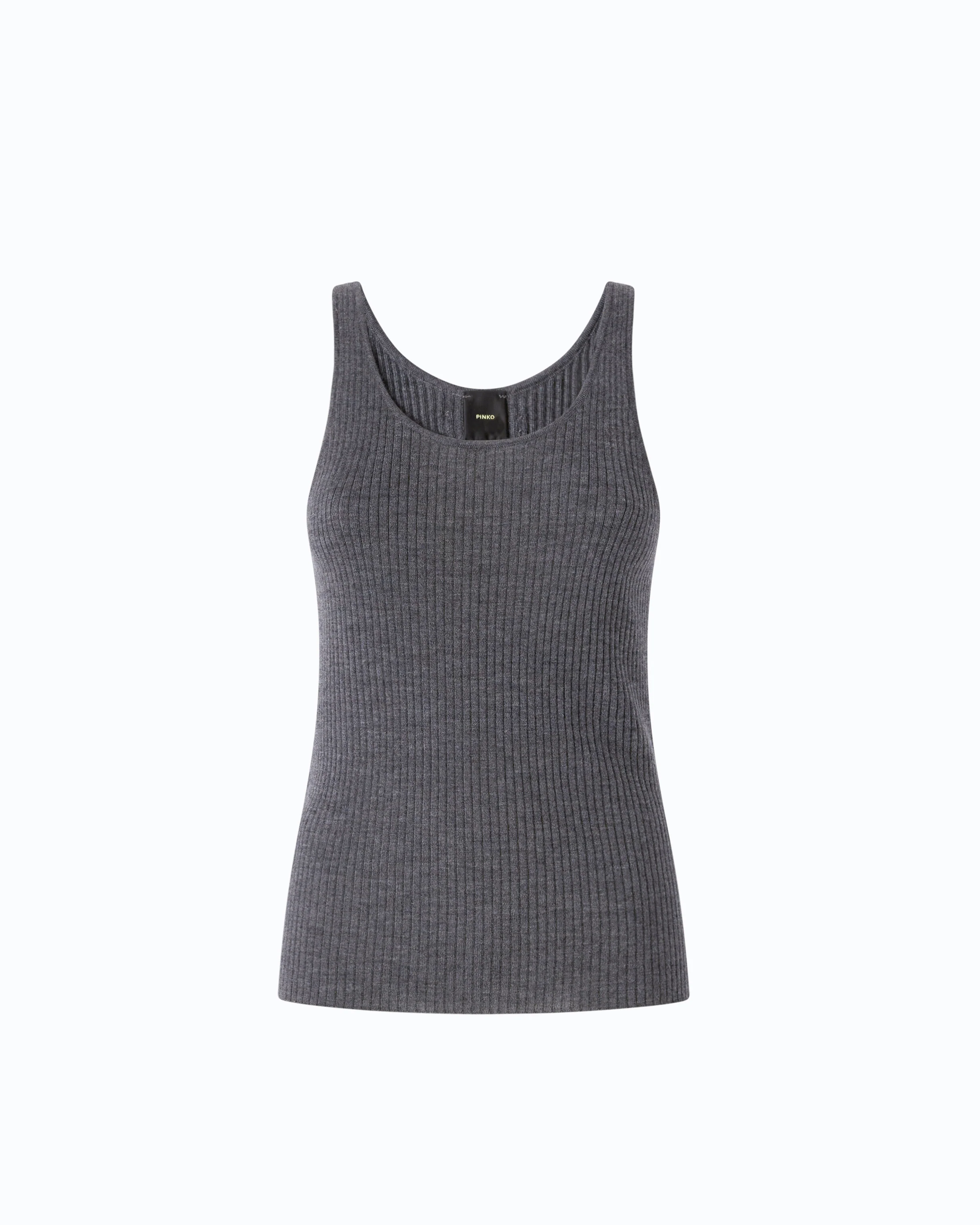 Ribbed merino wool vest top - Image 5