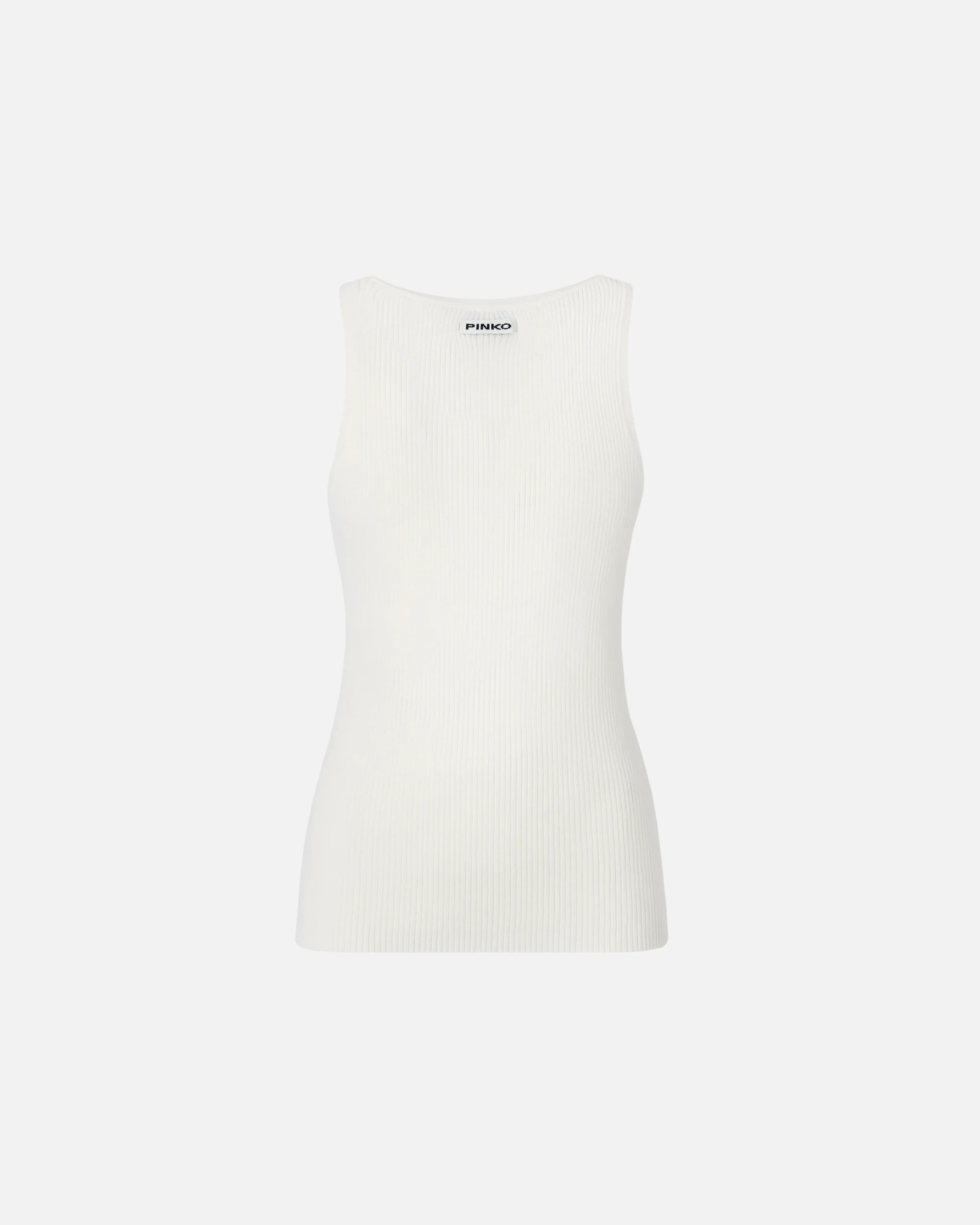 Ribbed sleeveless top with monogram - Image 6