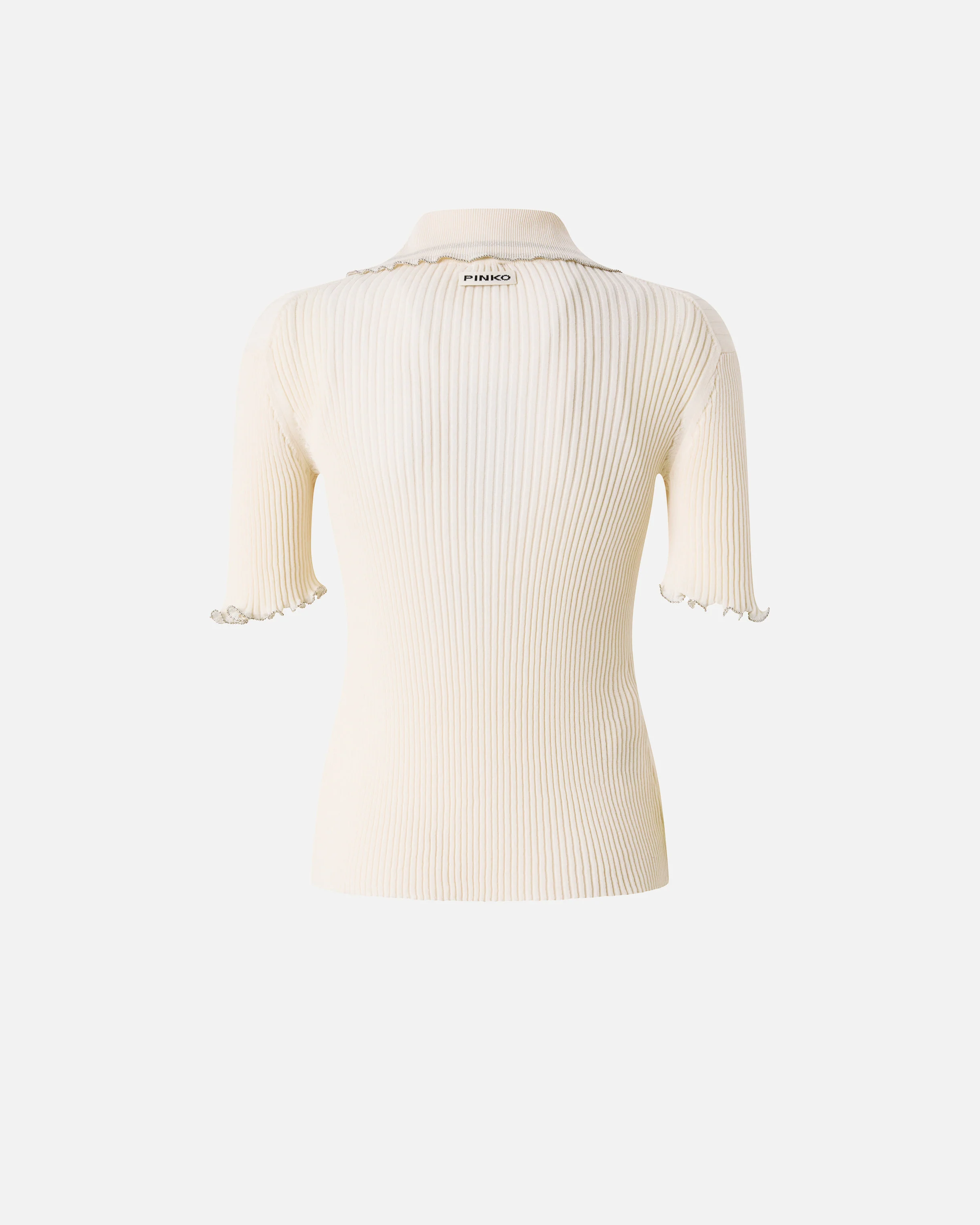 Ribbed sweater with jewel edges - Image 6