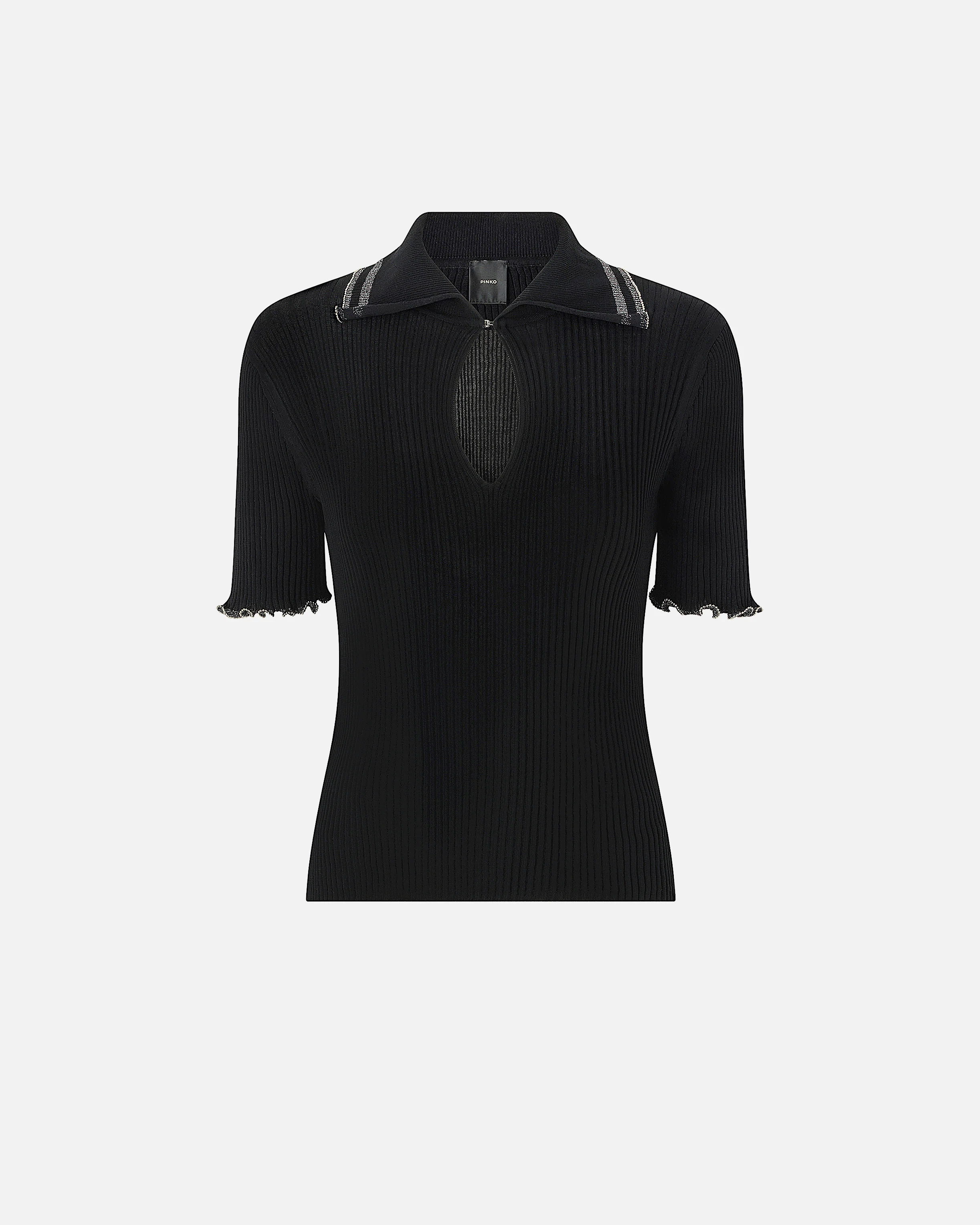 Ribbed sweater with jewel edges - Image 5