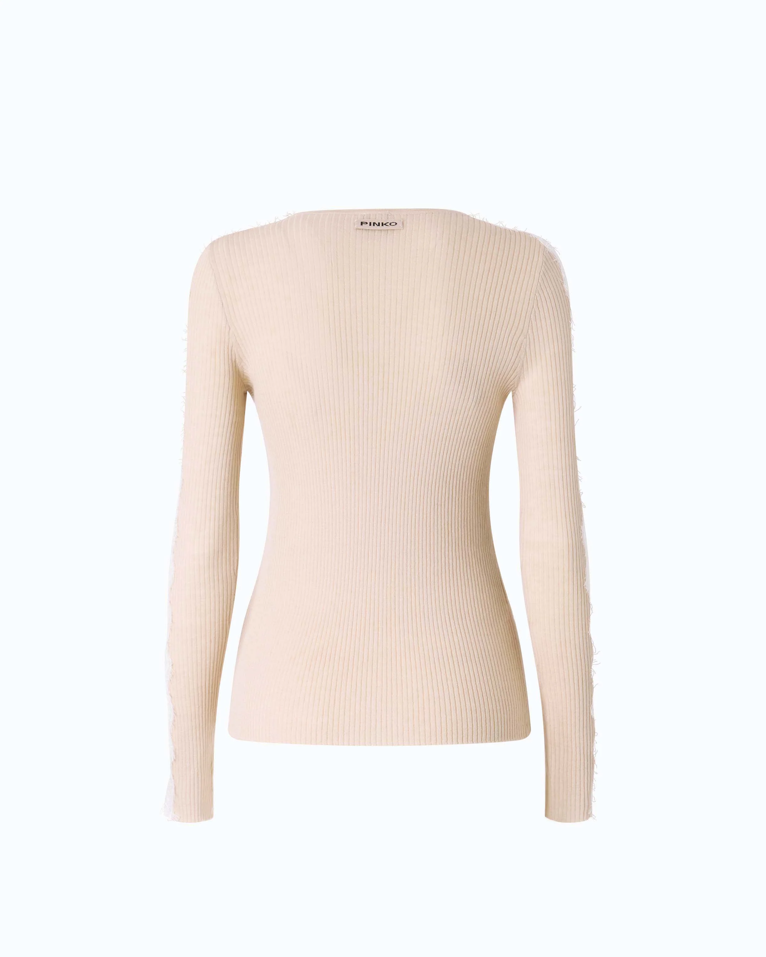 Ribbed sweater with lace - Image 6