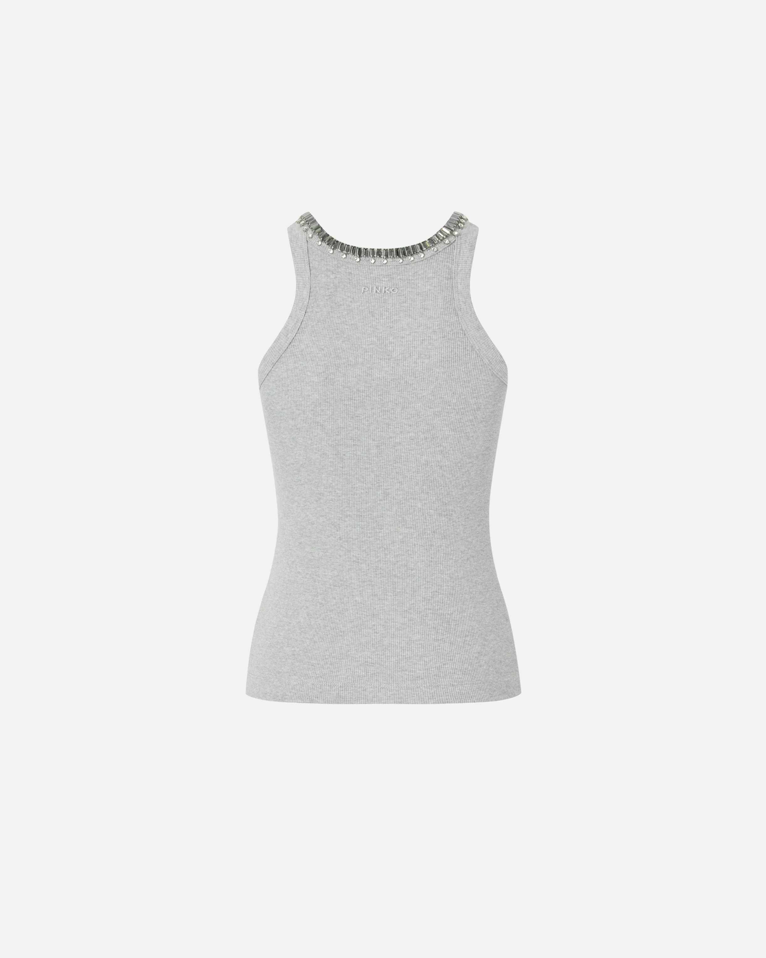 Ribbed top with bejewelled embellishment - Image 6
