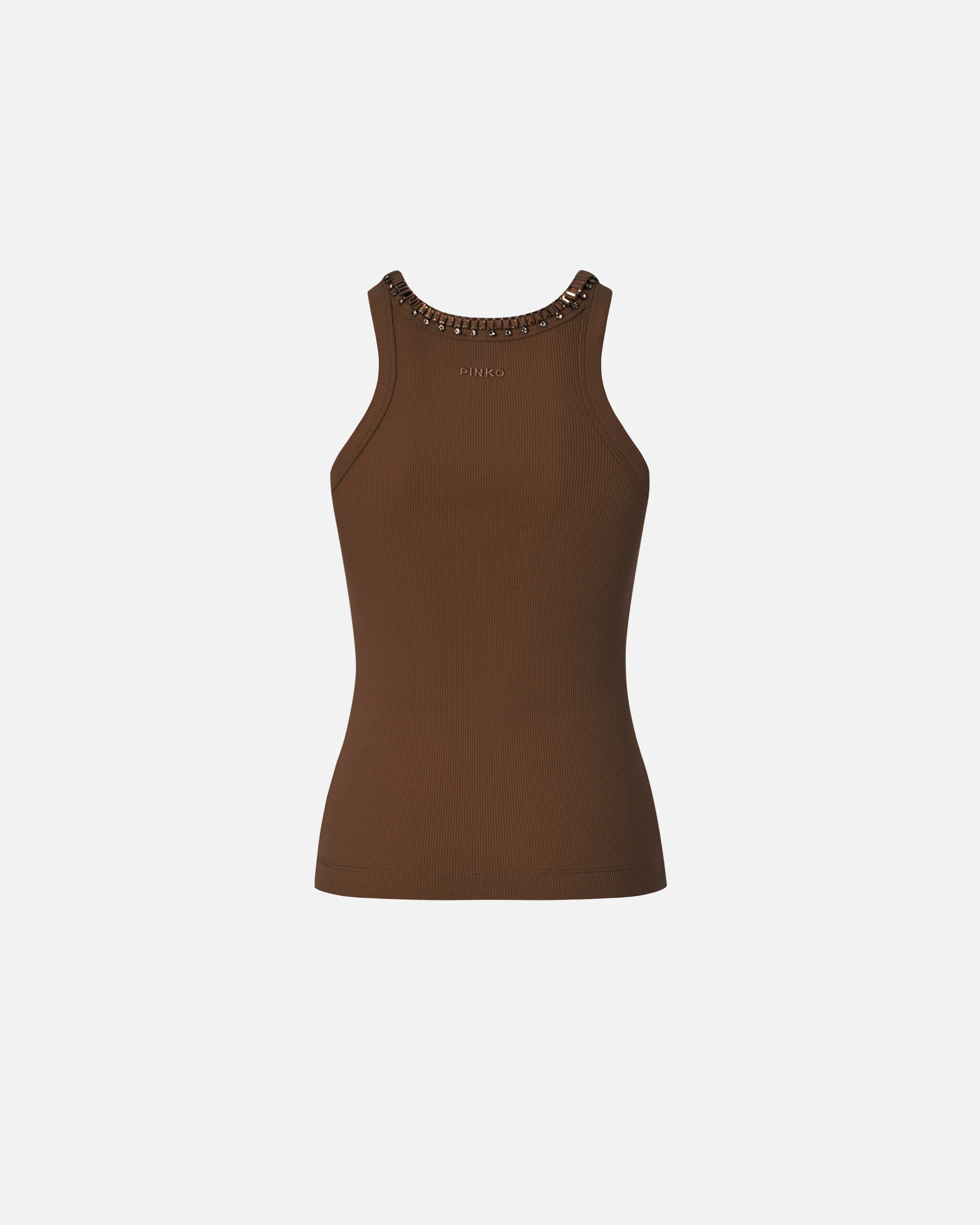 Ribbed top with bejewelled embellishment - Image 6