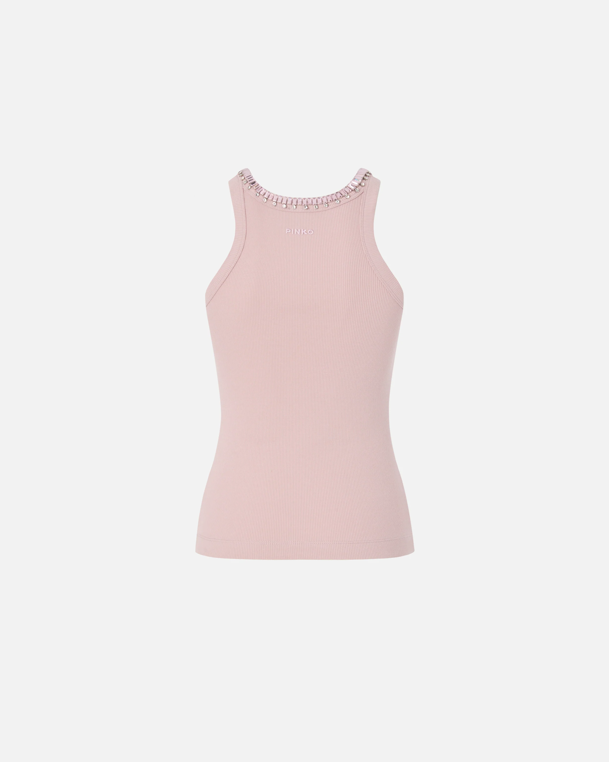 Ribbed top with bejewelled embellishment - Image 6