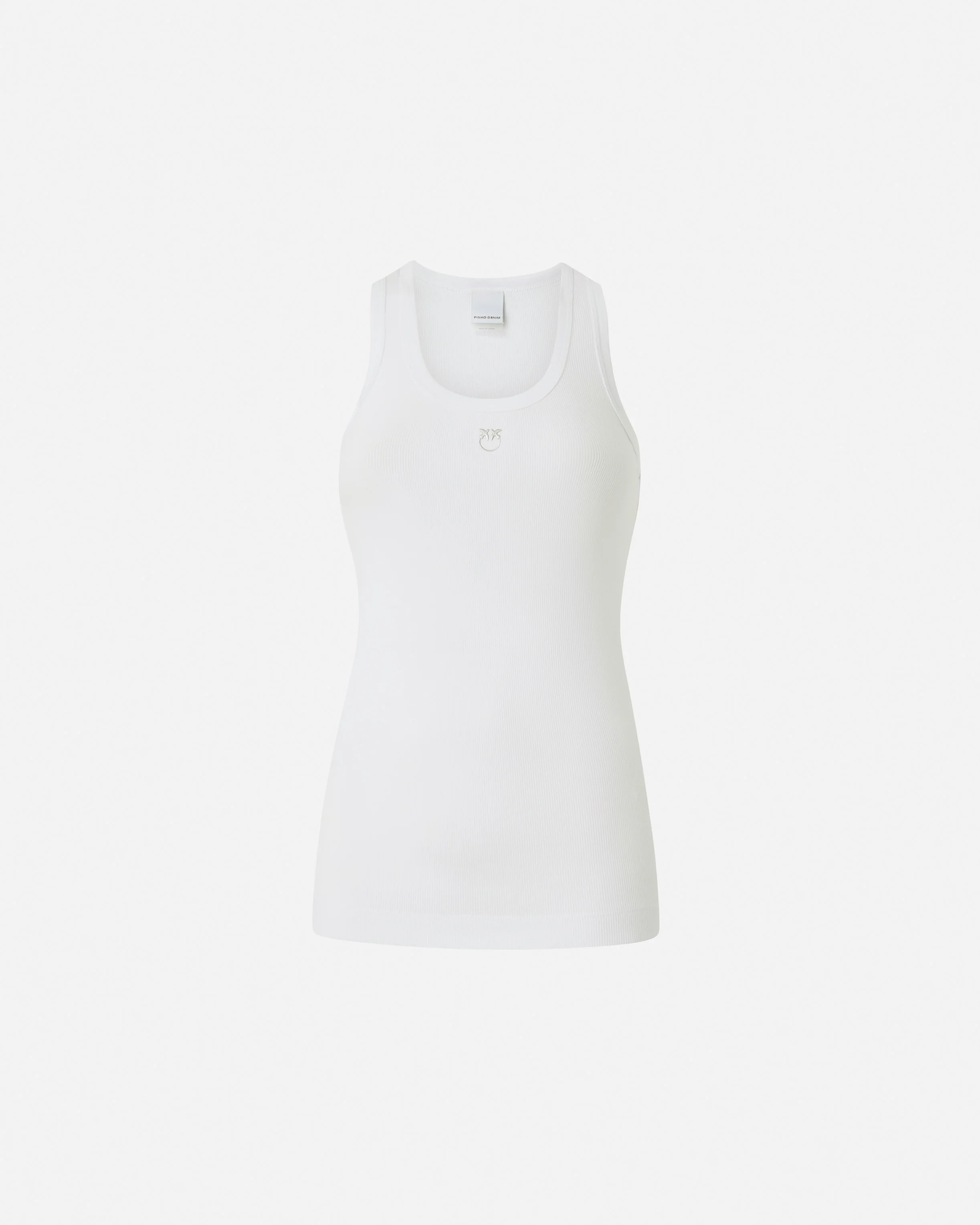 Ribbed vest top with birds logo - Image 5