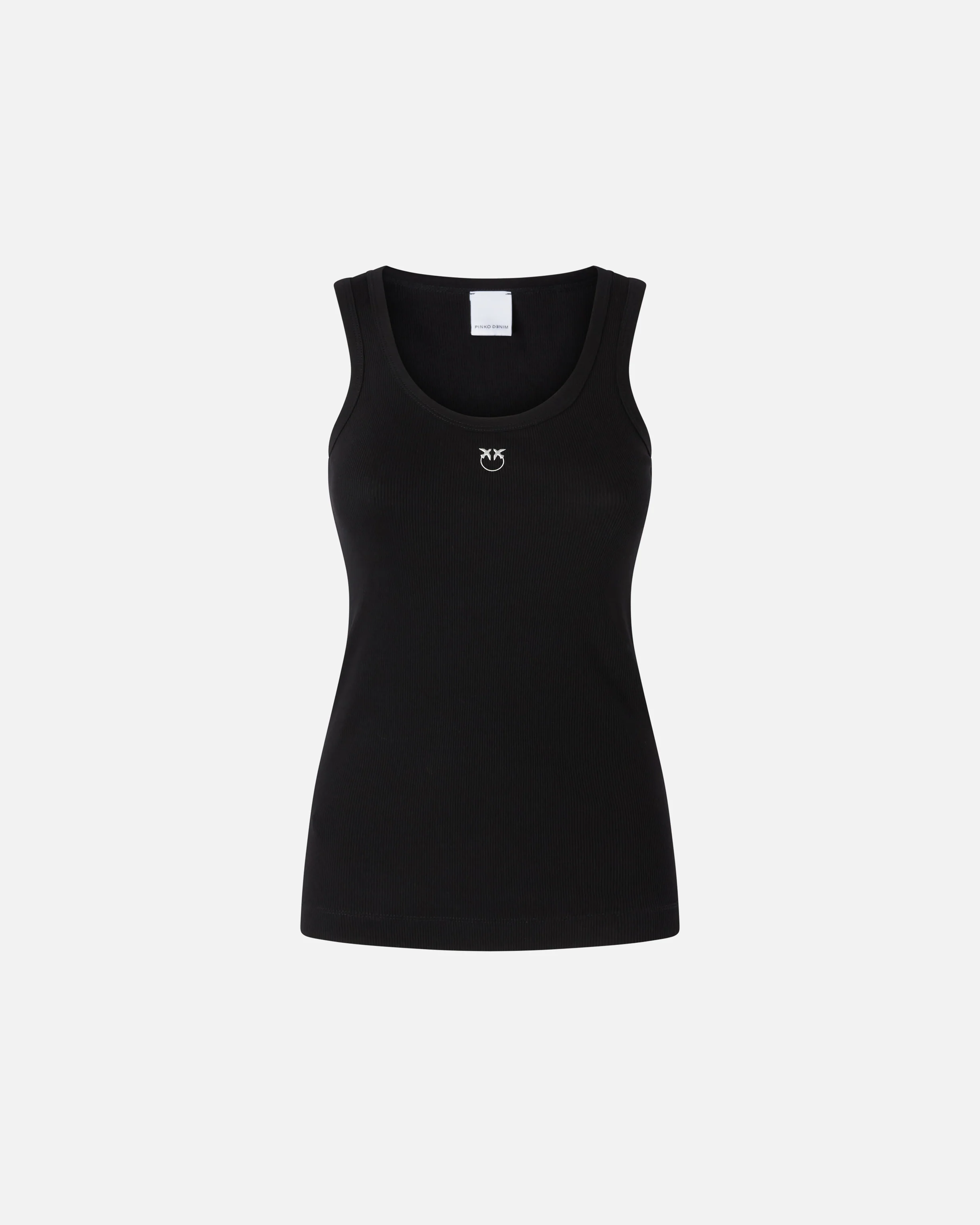 Ribbed vest top with birds logo - Image 5
