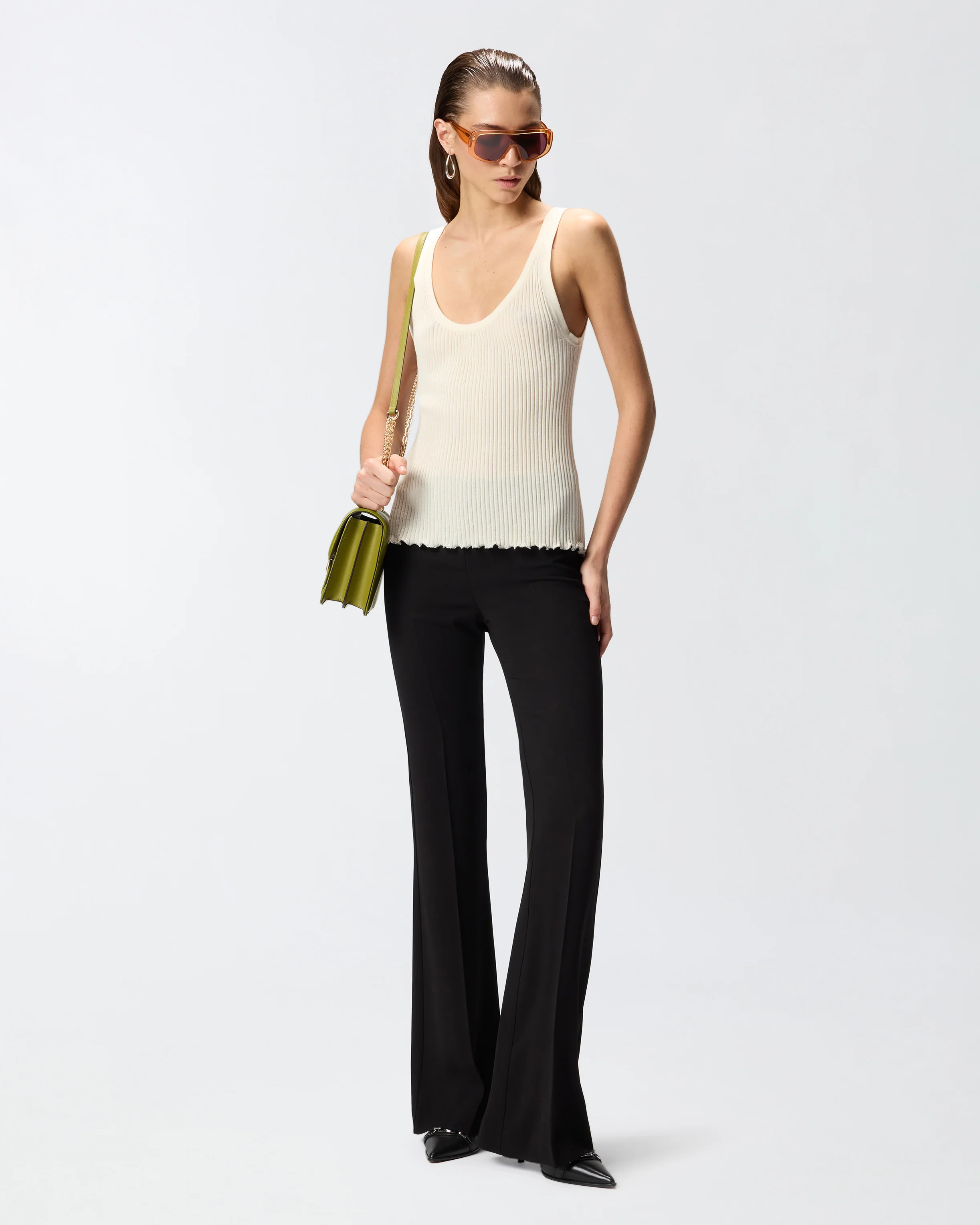Ribbed vest top with logo - Image 2
