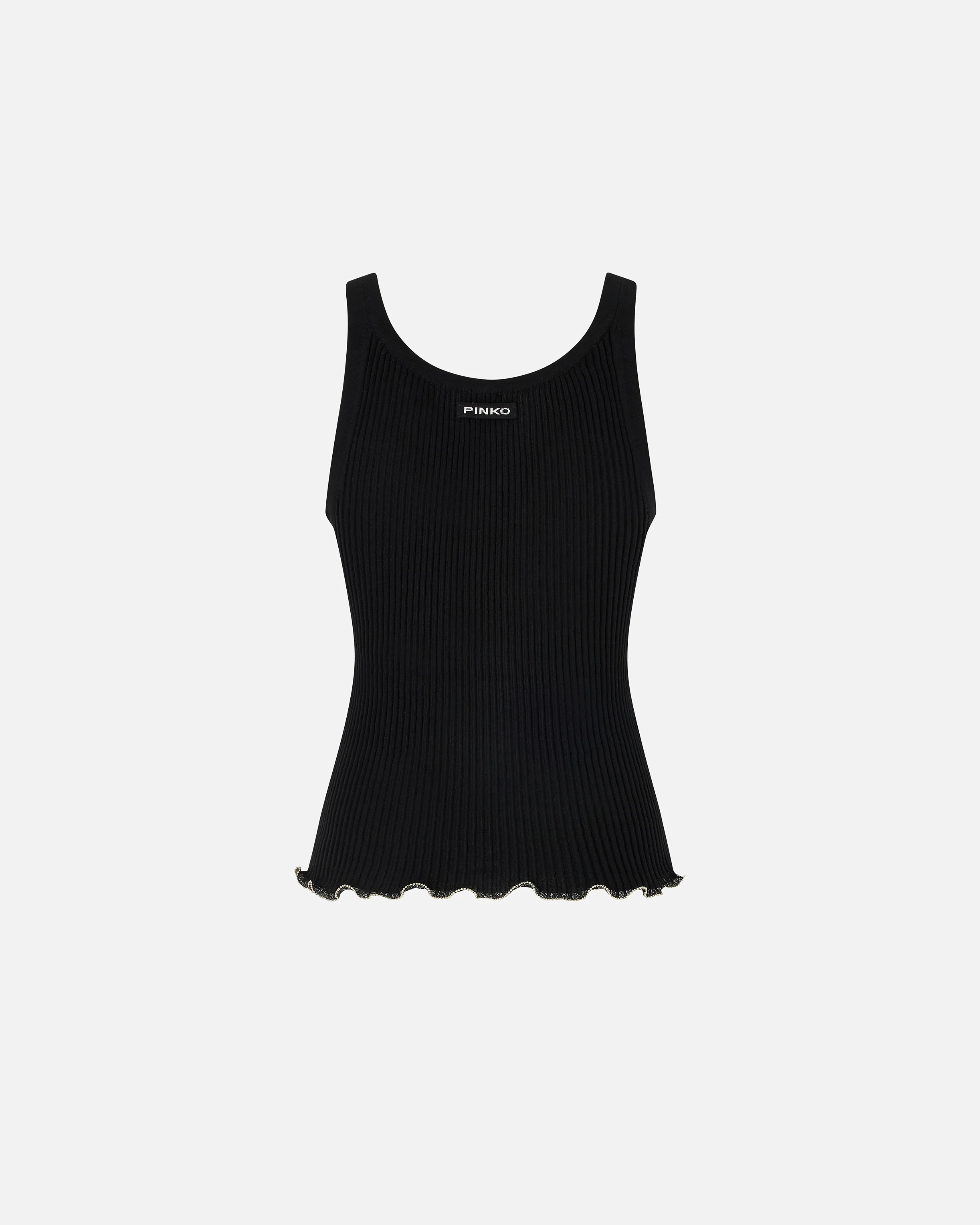 Ribbed vest top with logo - Image 6