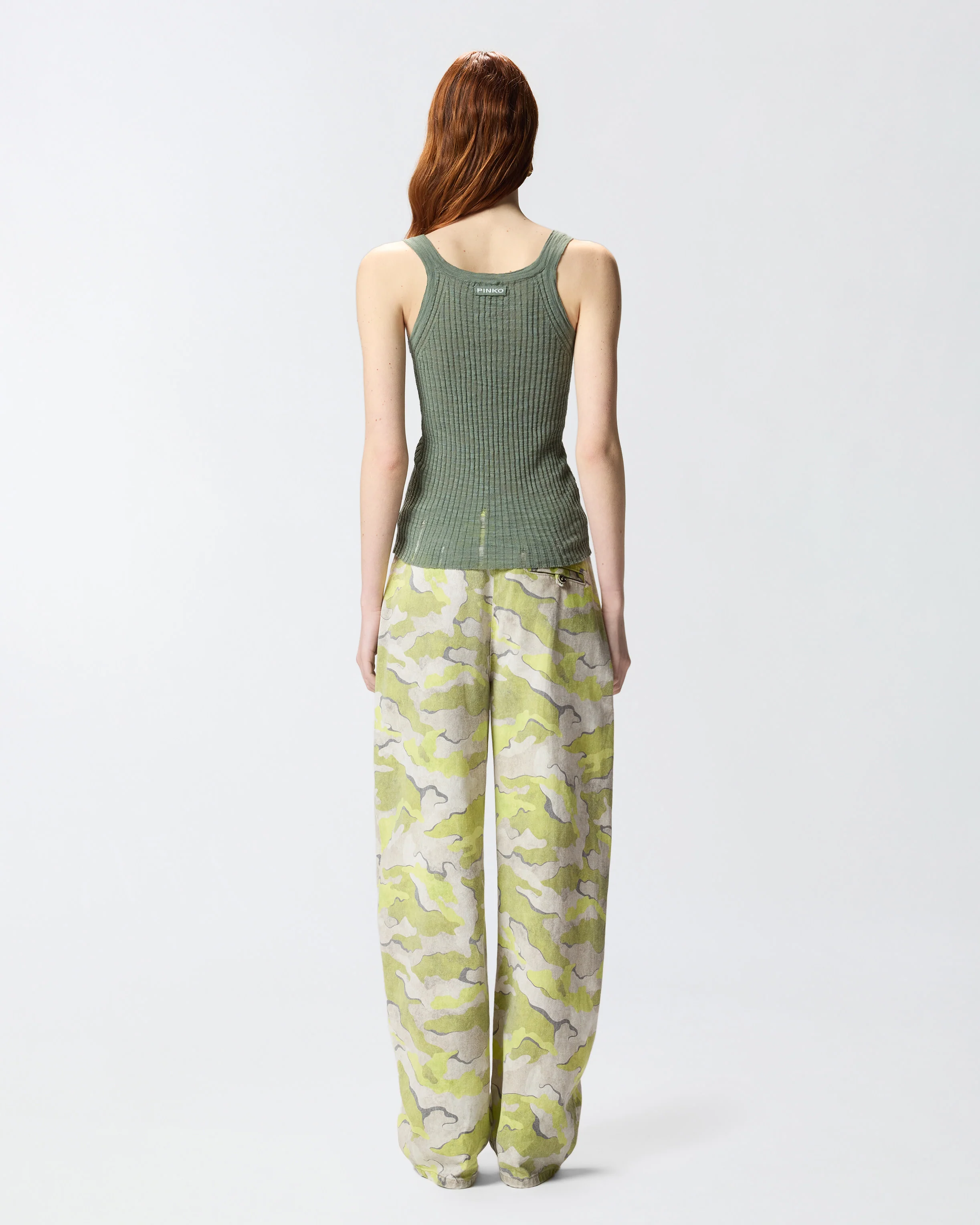 Ribbed vest top with logo - Image 3