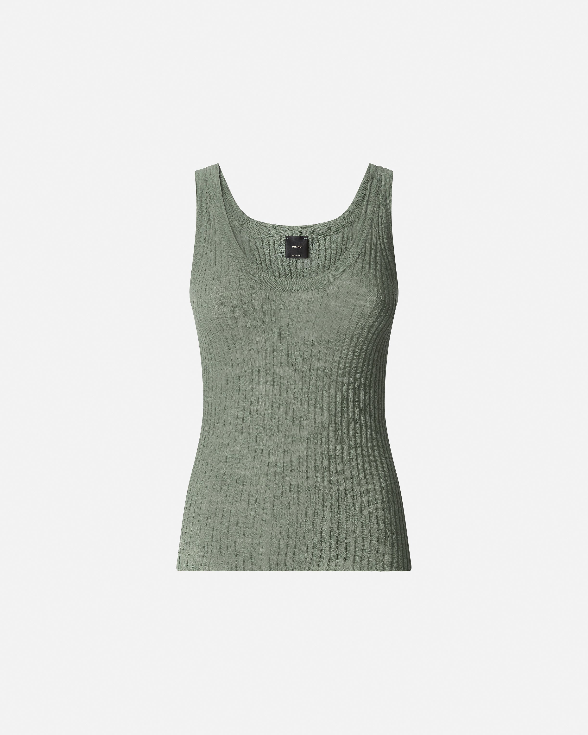 Ribbed vest top with logo - Image 5