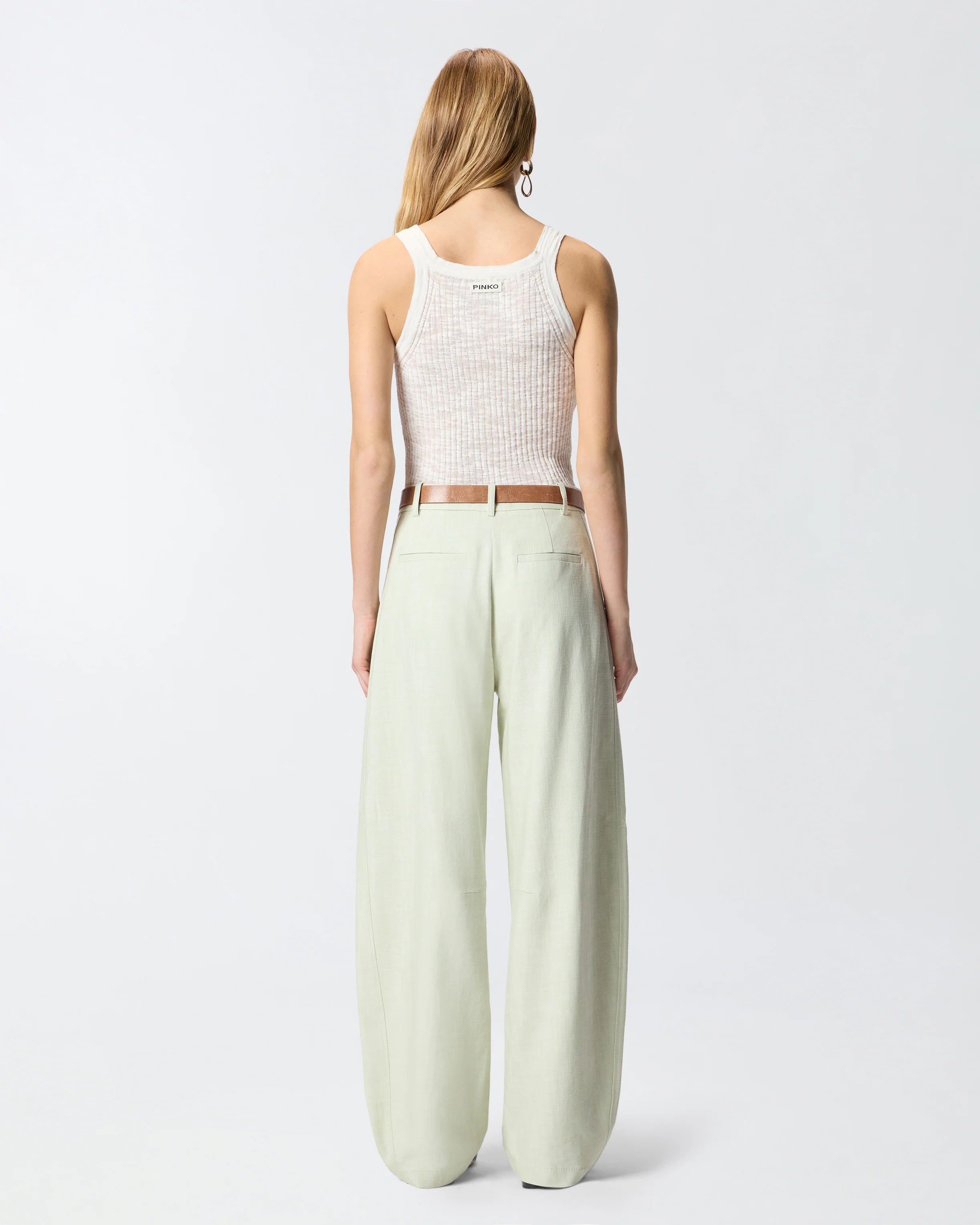 Ribbed vest top with logo - Image 3