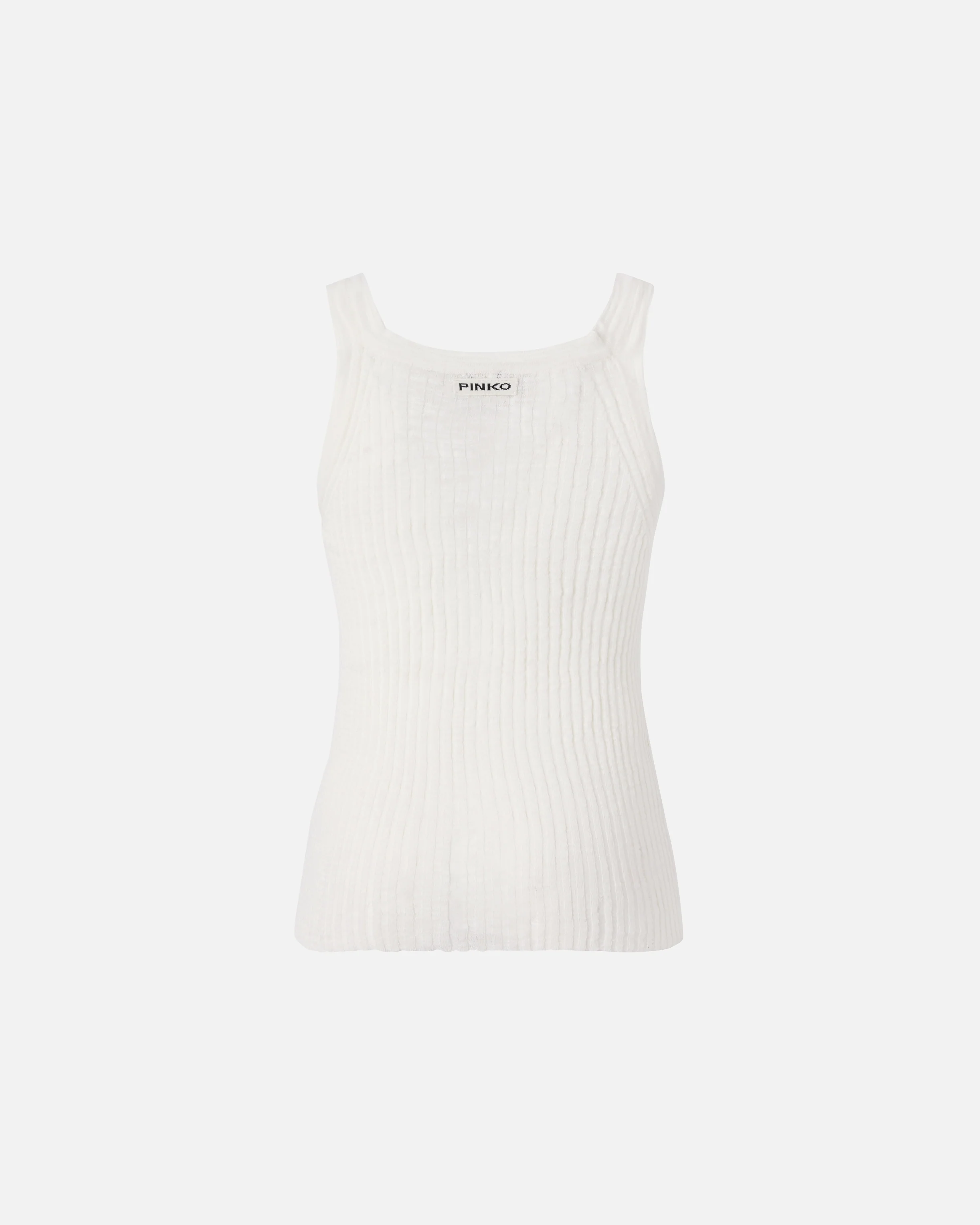 Ribbed vest top with logo - Image 6