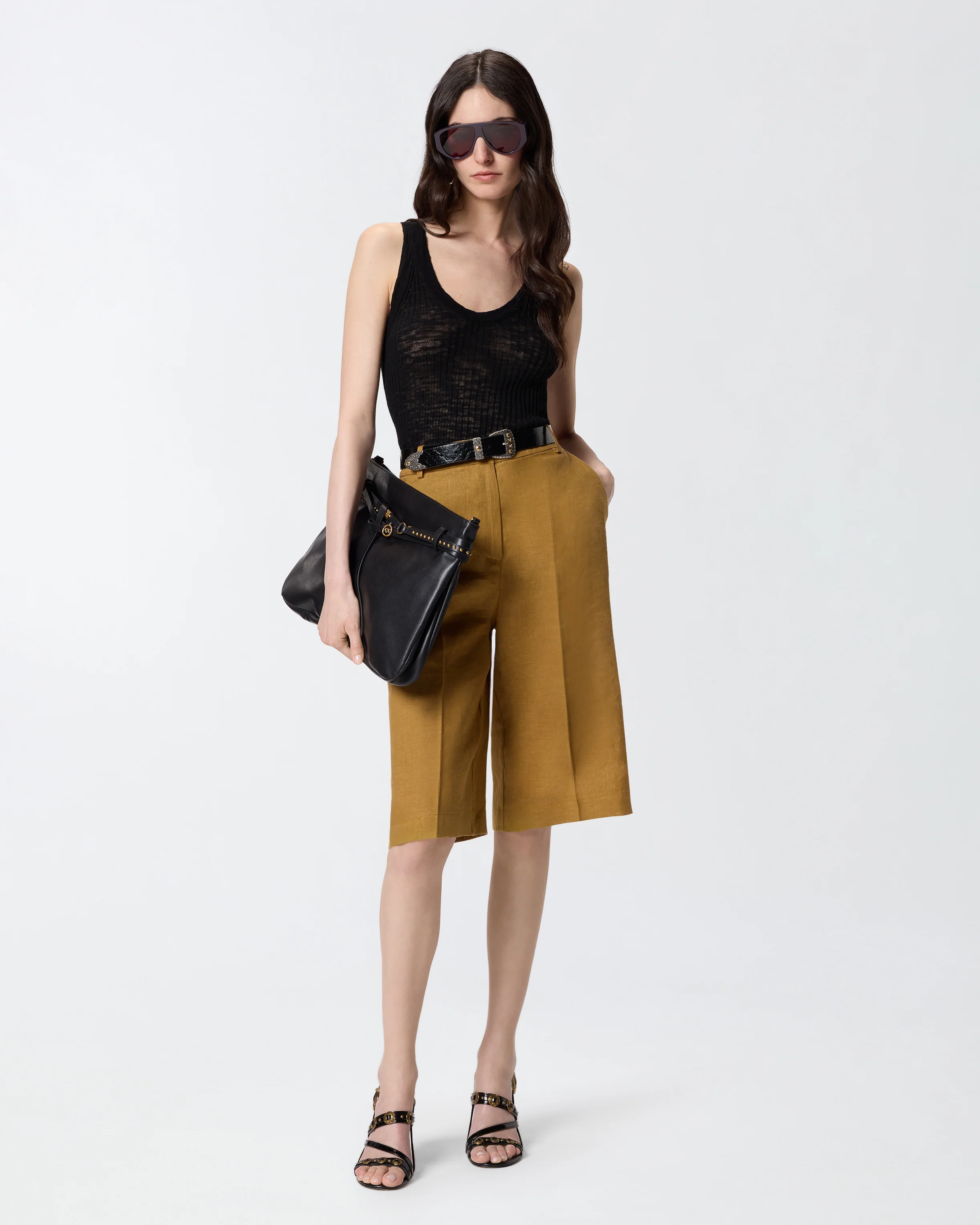 Ribbed vest top with logo - Image 2
