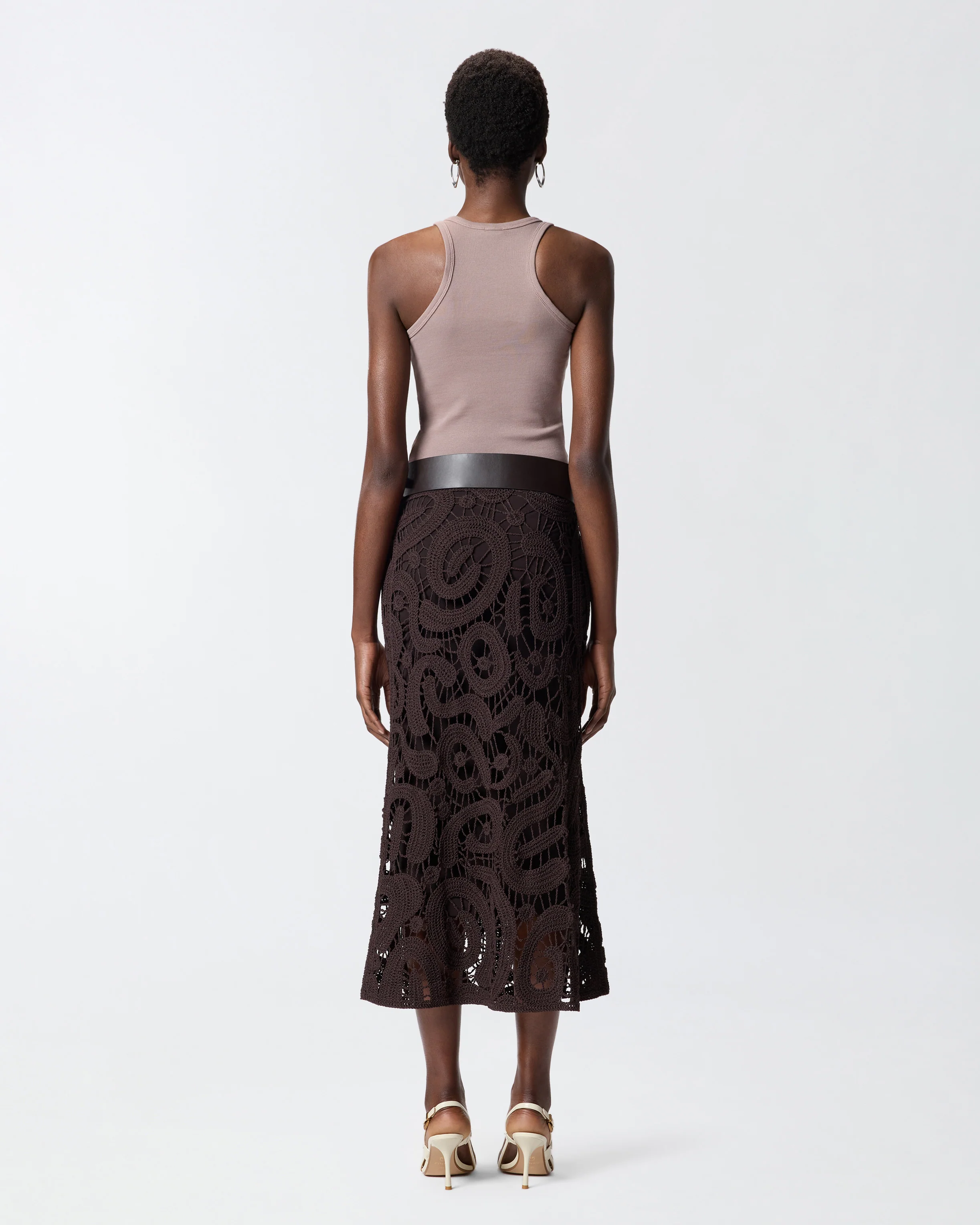Ribbed vest top with PINKO logo - Image 3