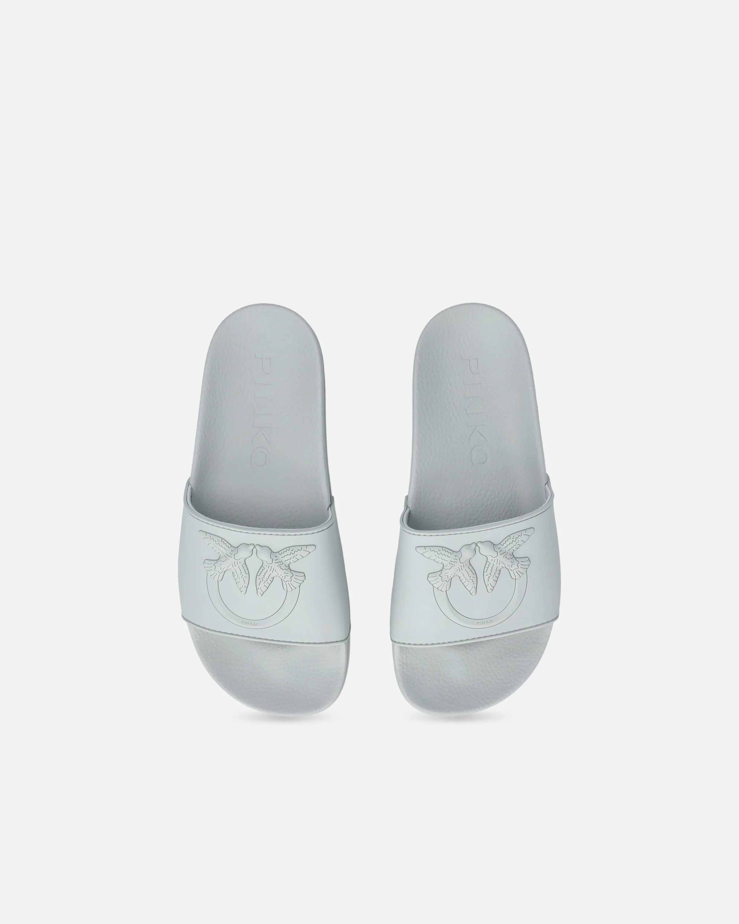 Rubber slip-on sandals with Love Birds maxi logo - Image 9