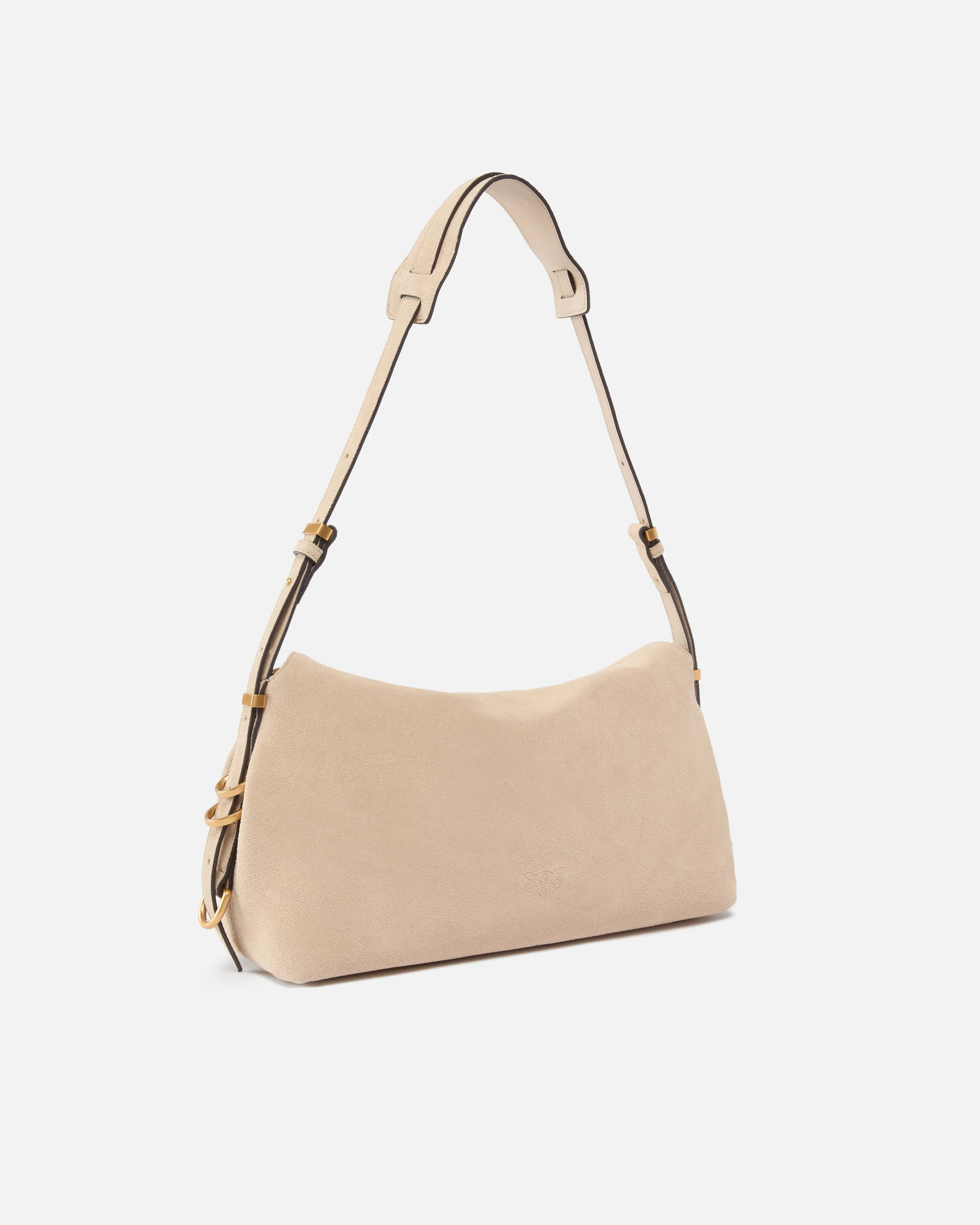 Saddle Bag Baguette medium shoulder bag in suede - Image 2