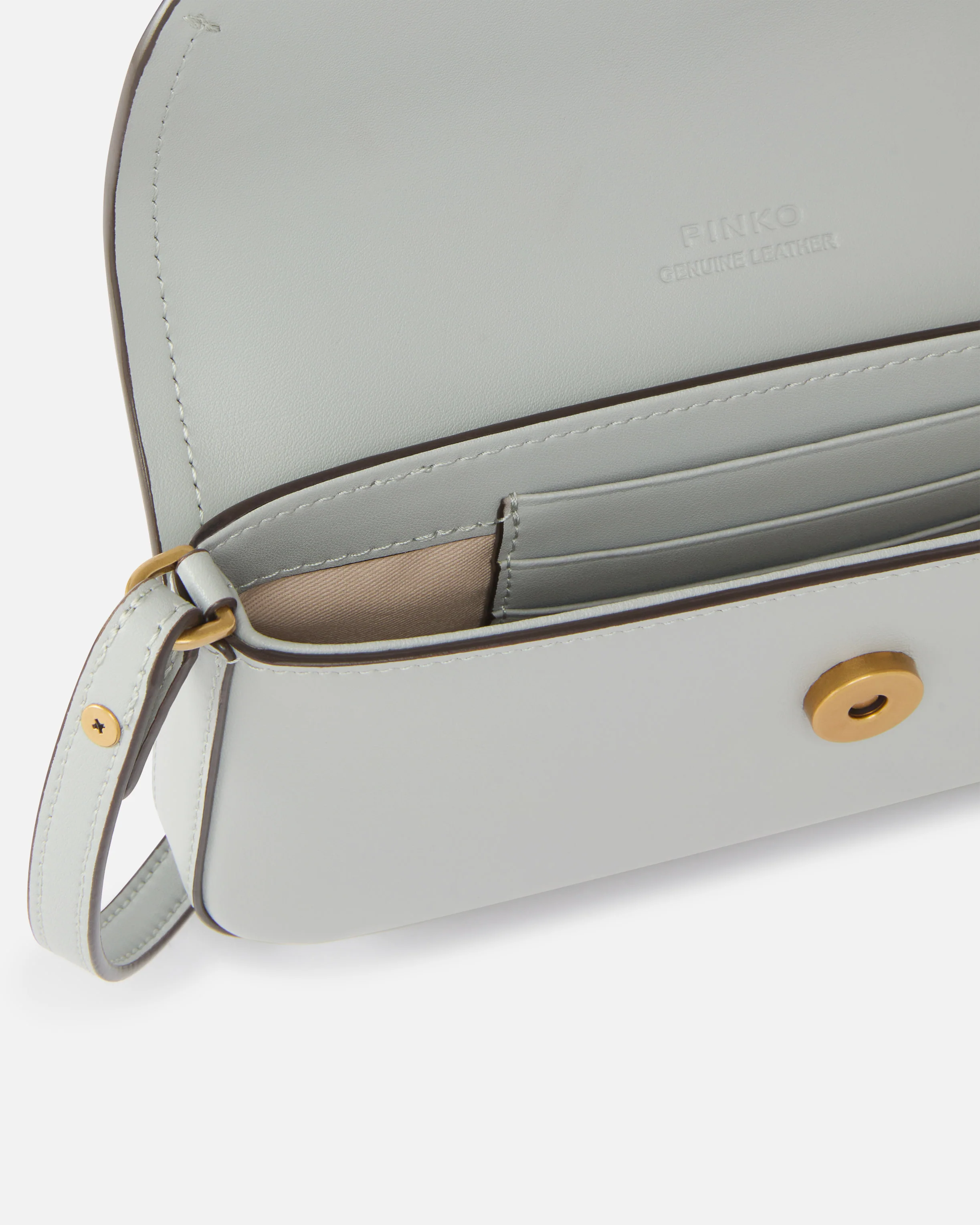 Saddle Flat medium shoulder bag in leather - Image 4