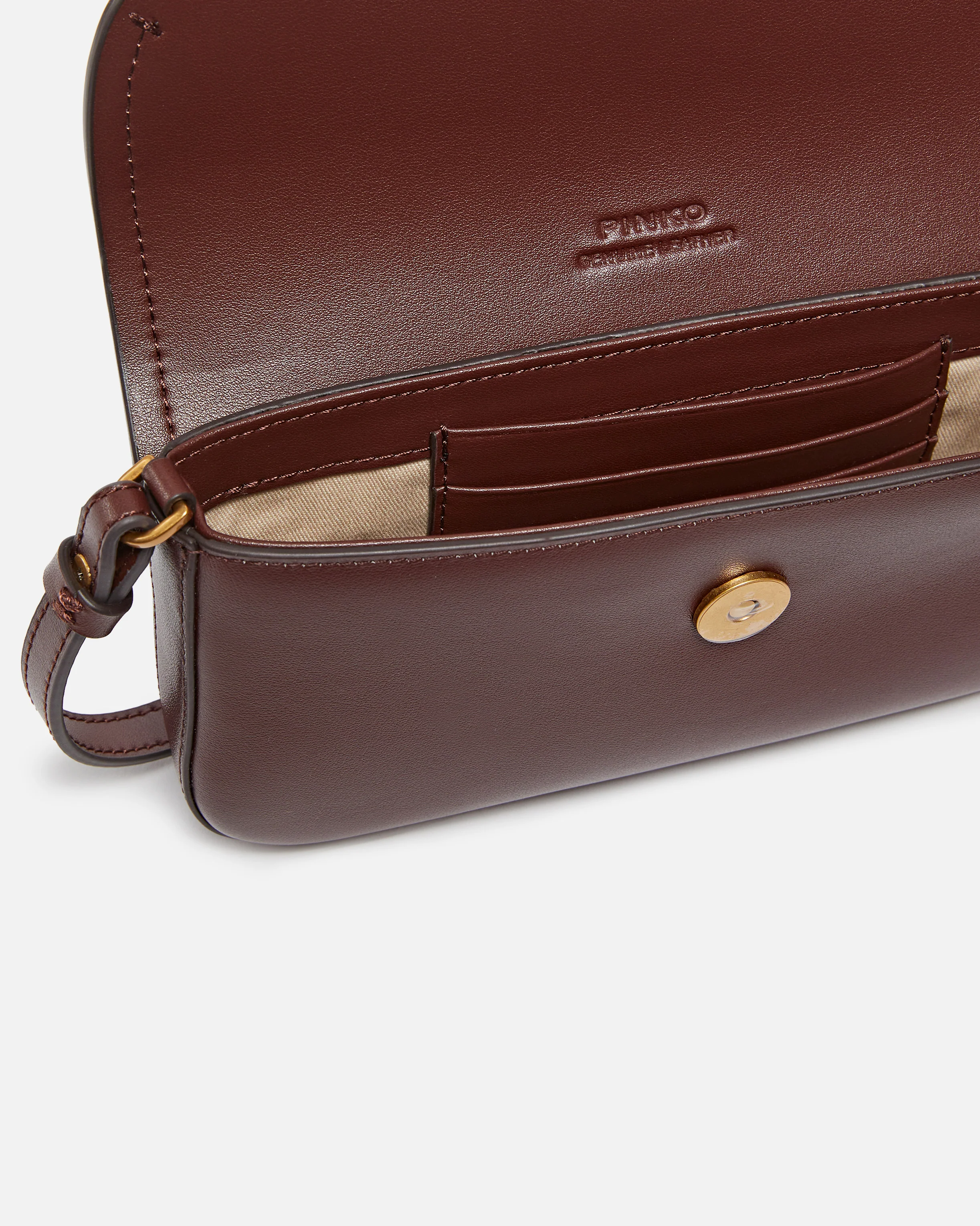Saddle Flat medium shoulder bag in leather - Image 4