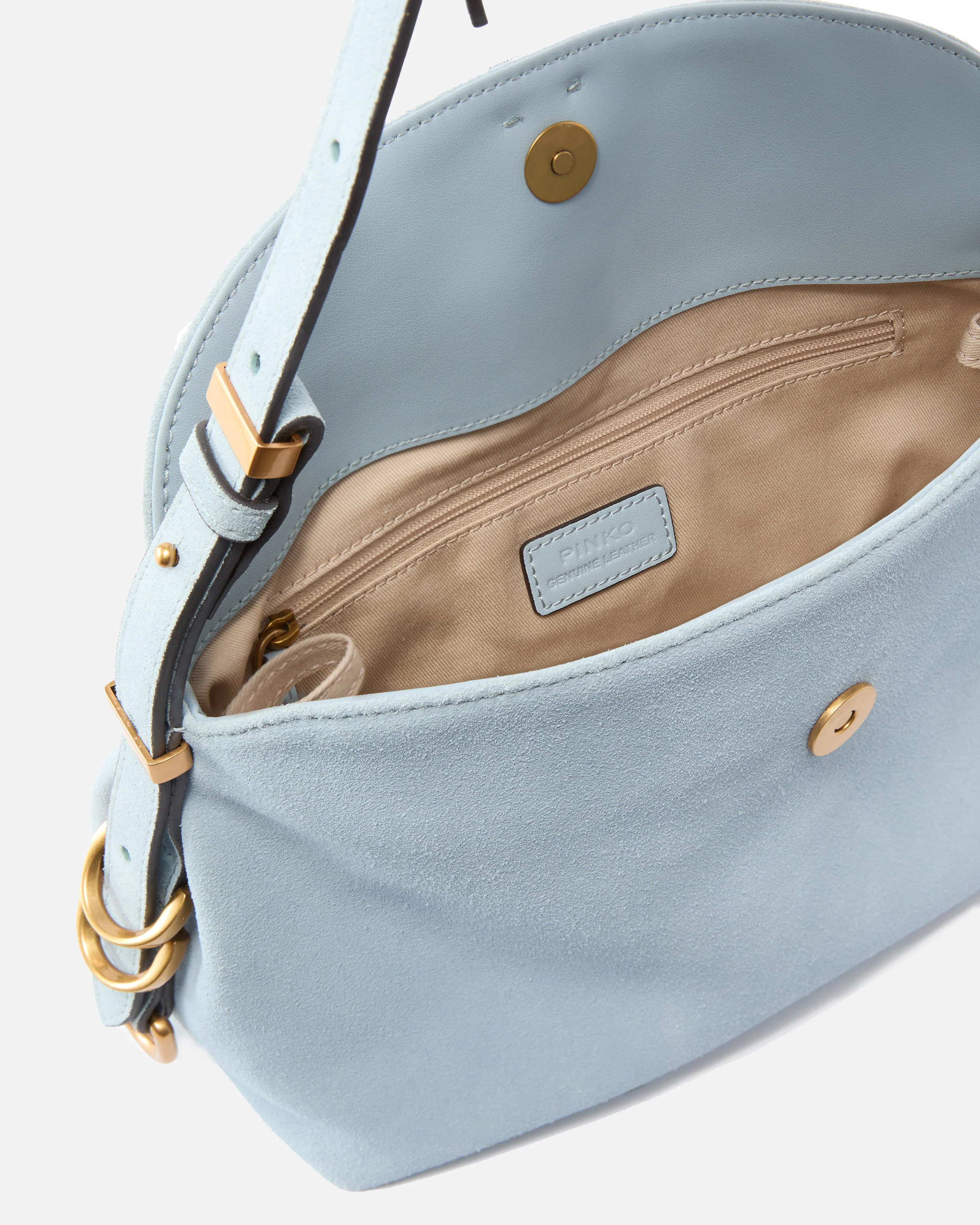 Saddle suede small shoulder bag - Image 4