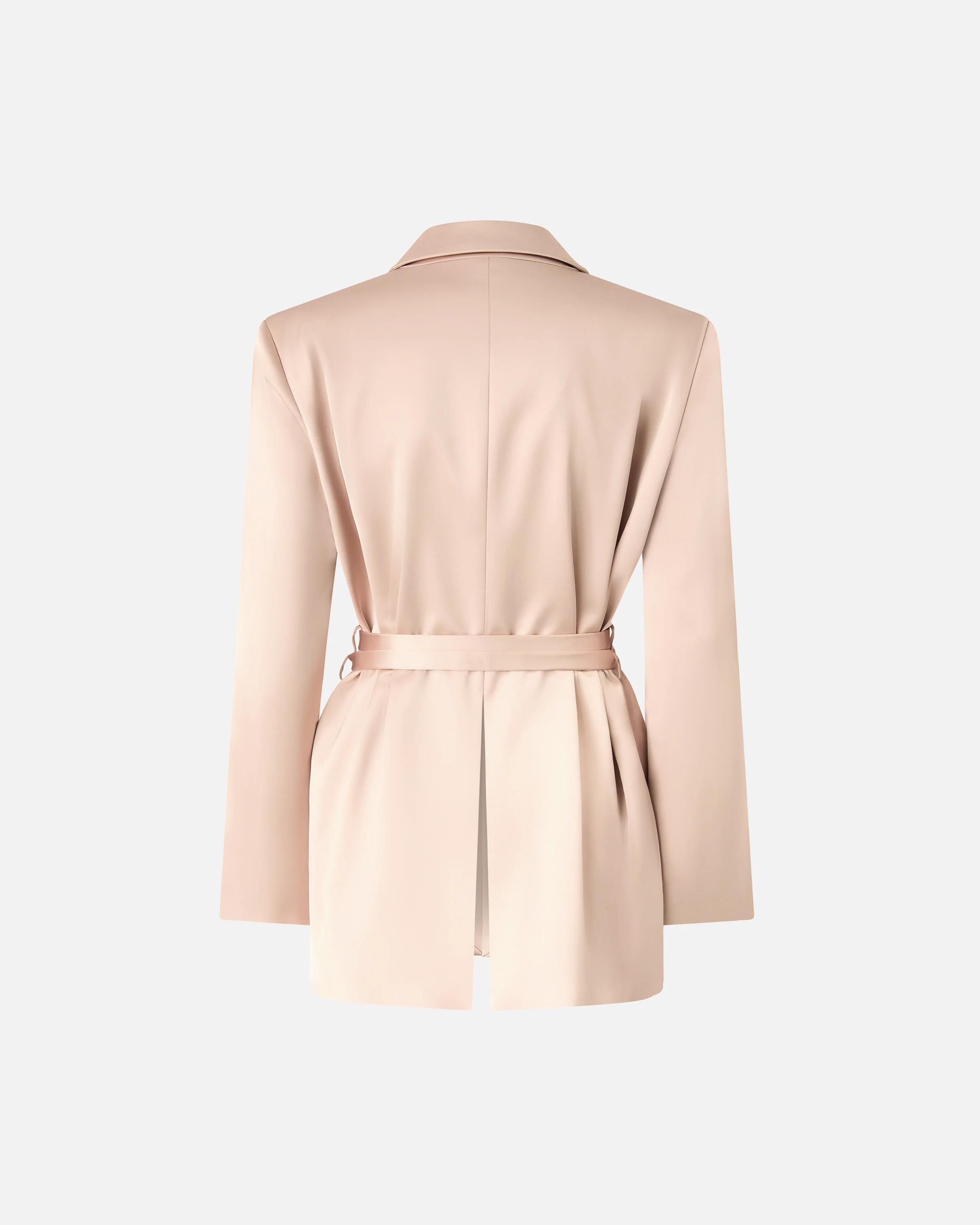 Satin jacket with belt - Image 6