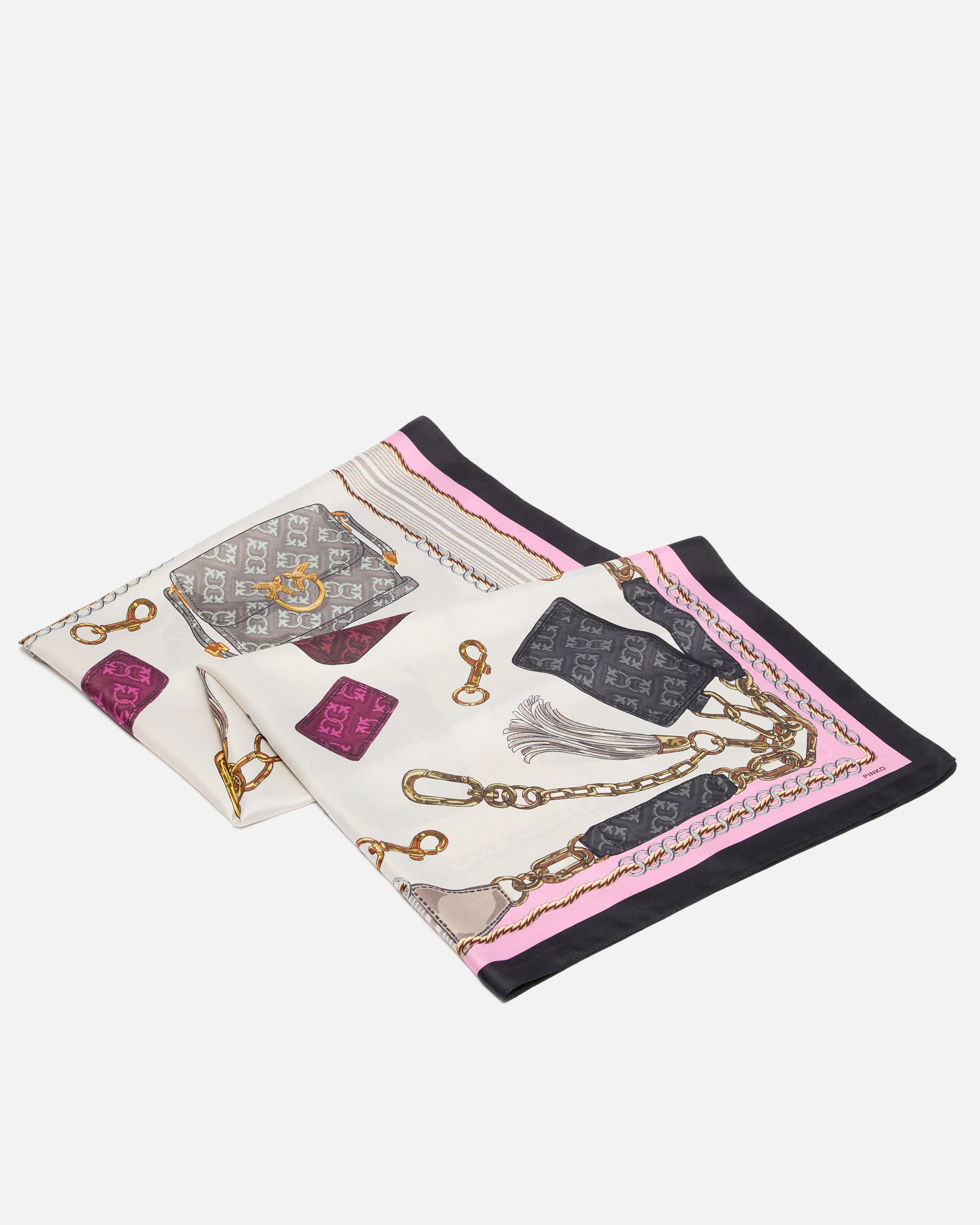Scarf with bag print - Image 3