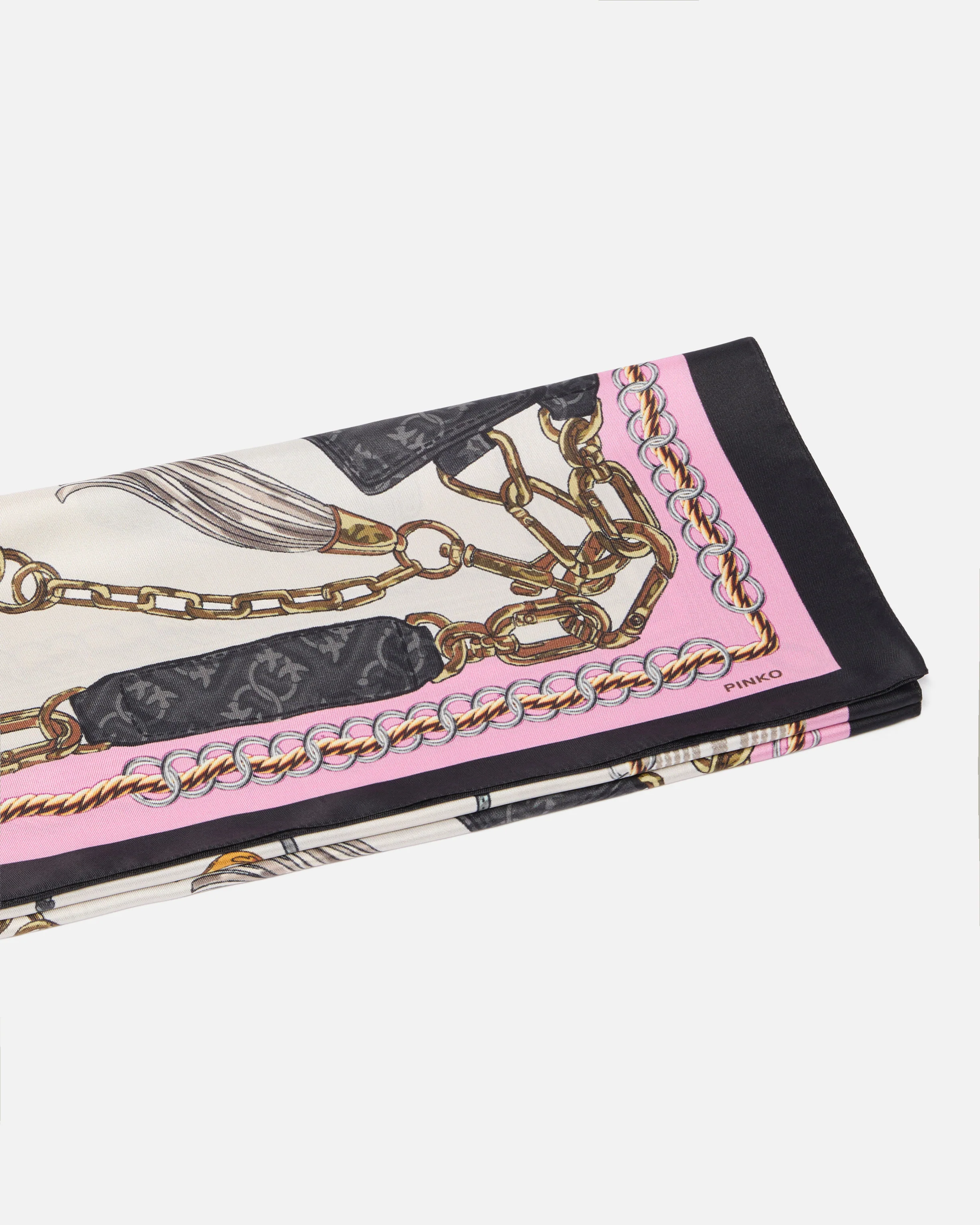 Scarf with bag print - Image 4
