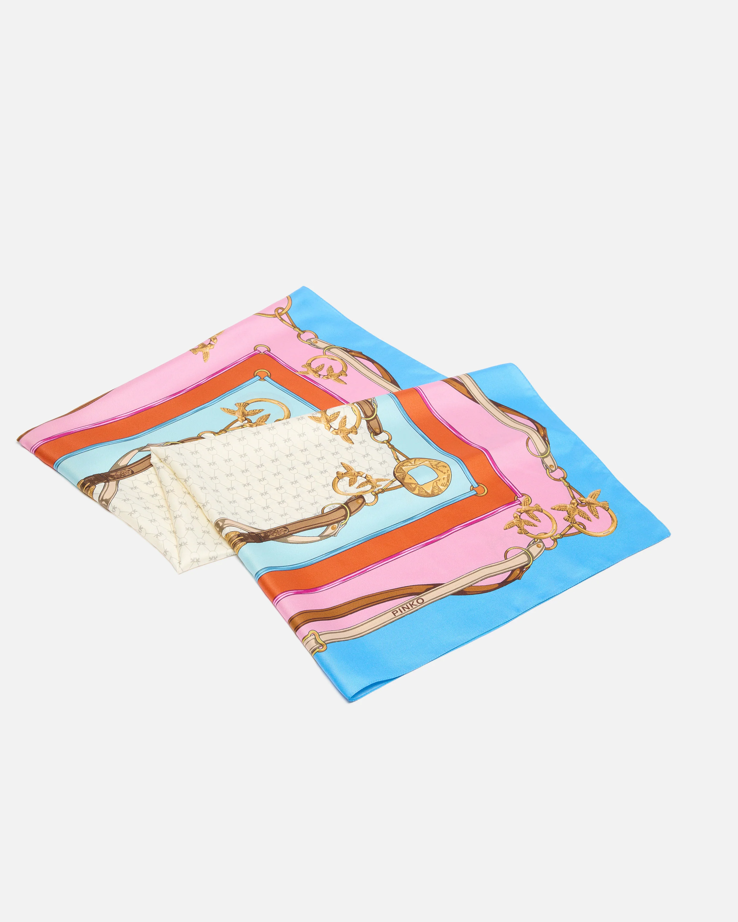Scarf with multicoloured print - Image 3