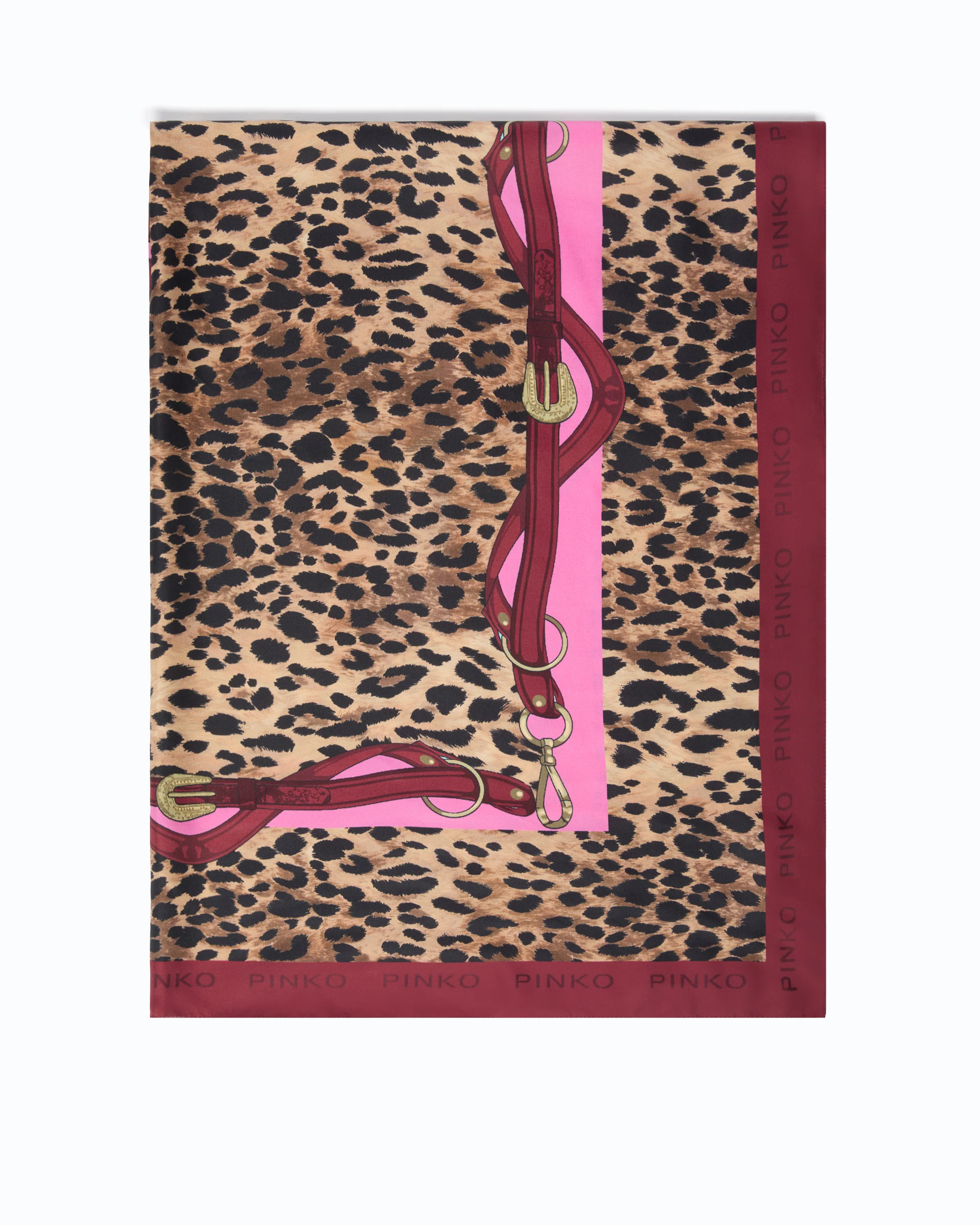Scarf with spotted print