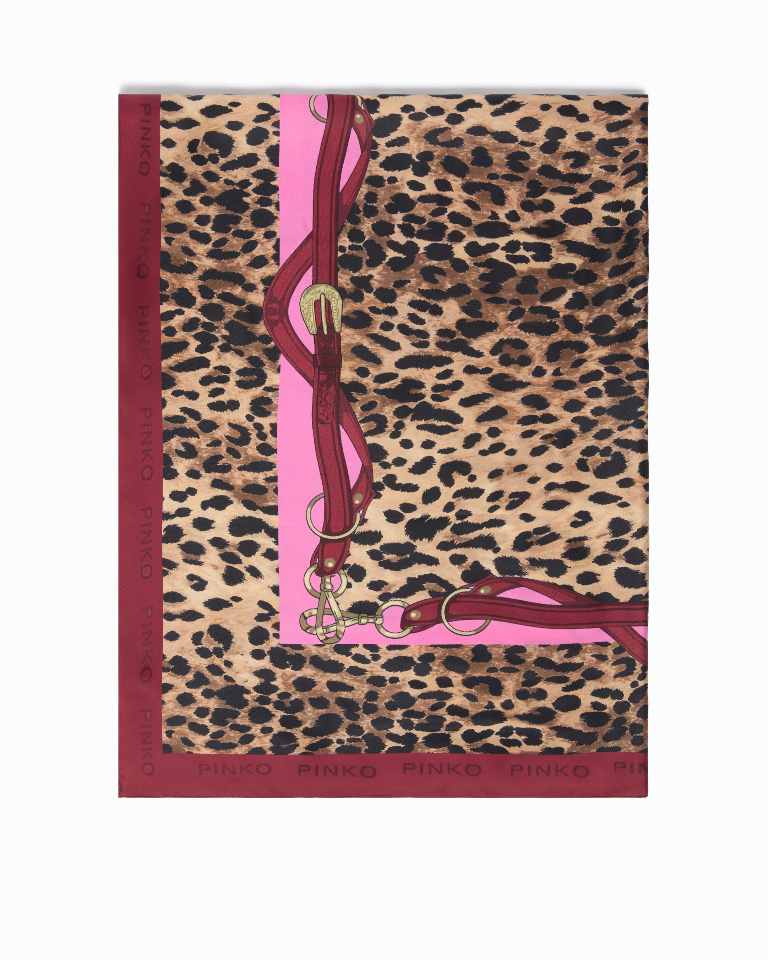 Scarf with spotted print - Image 2